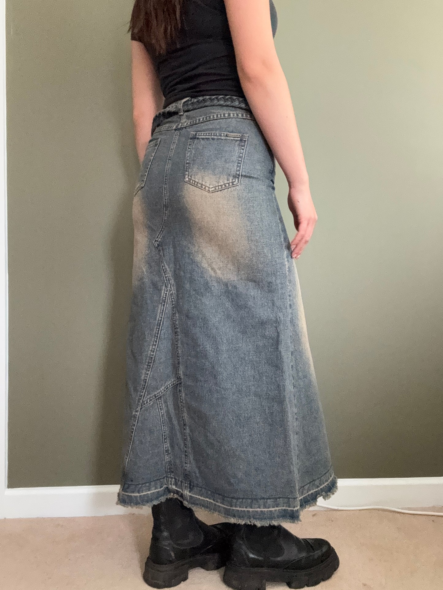 Long Denim Skirt (UK10)