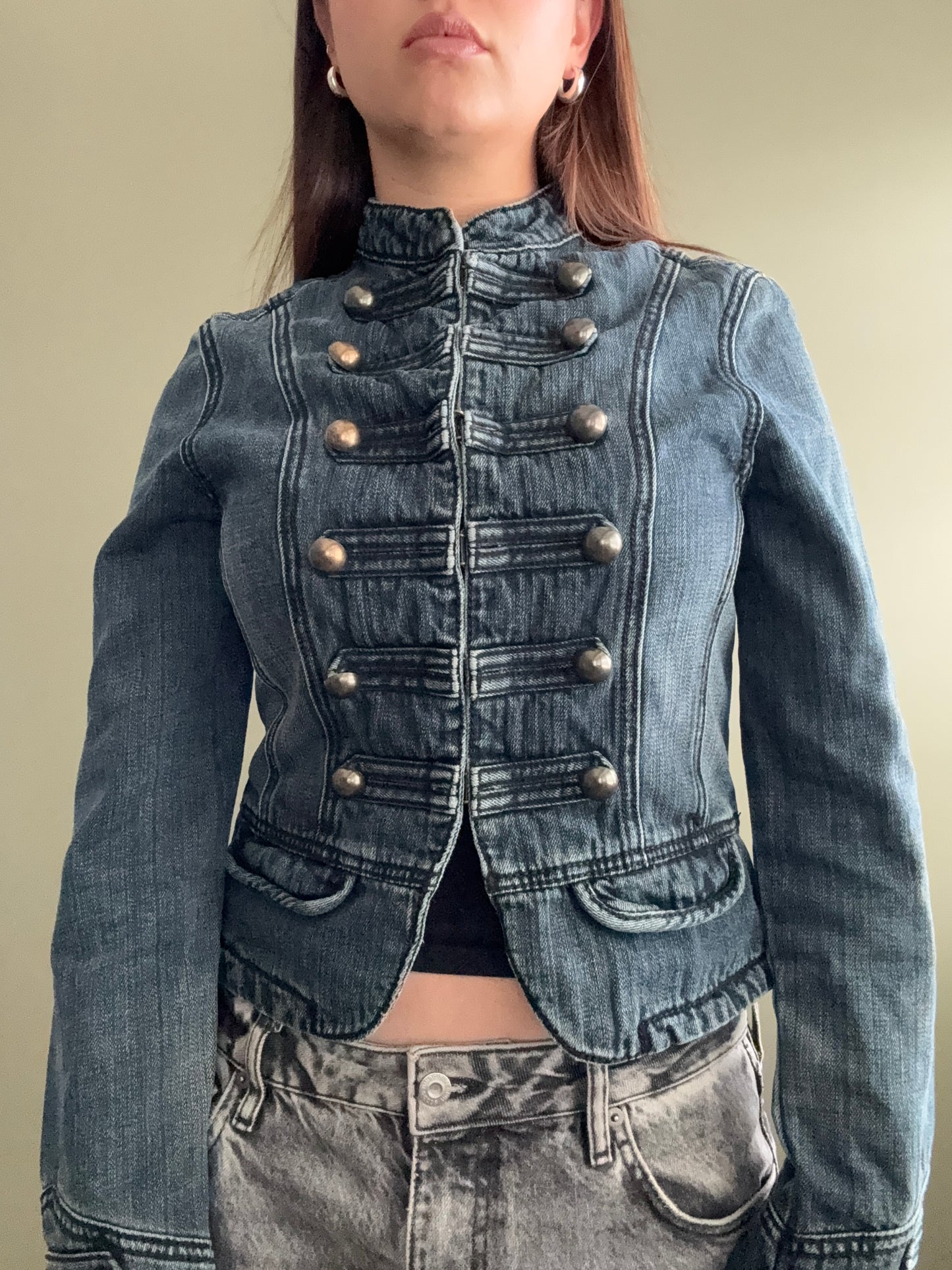 Denim Military Jacket (UK10)