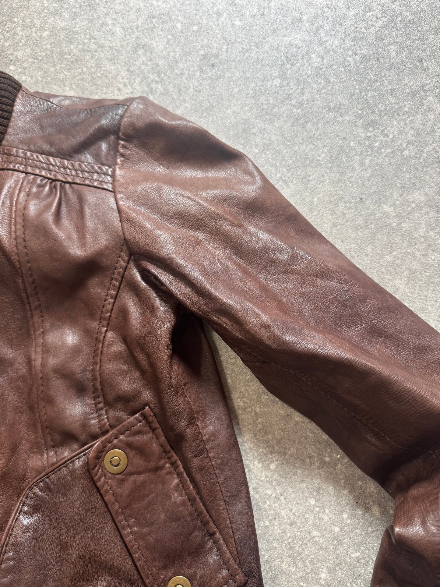 Fitted Leather Jacket (UK10)