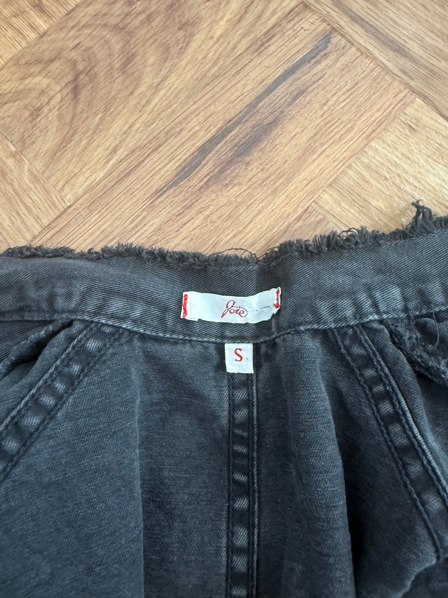 Denim Distressed Jacket (S)