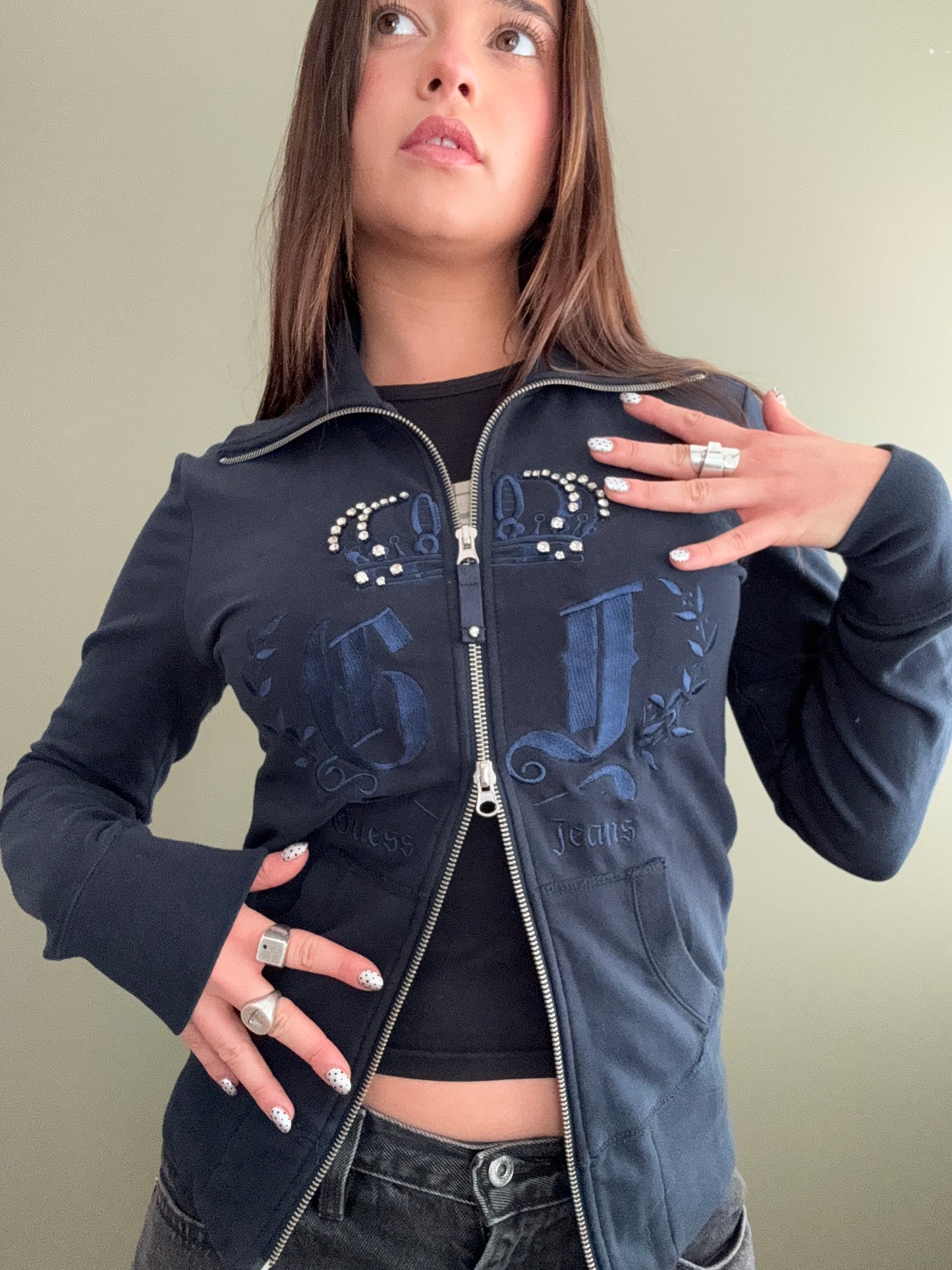 Guess Double Zip Jumper (S)