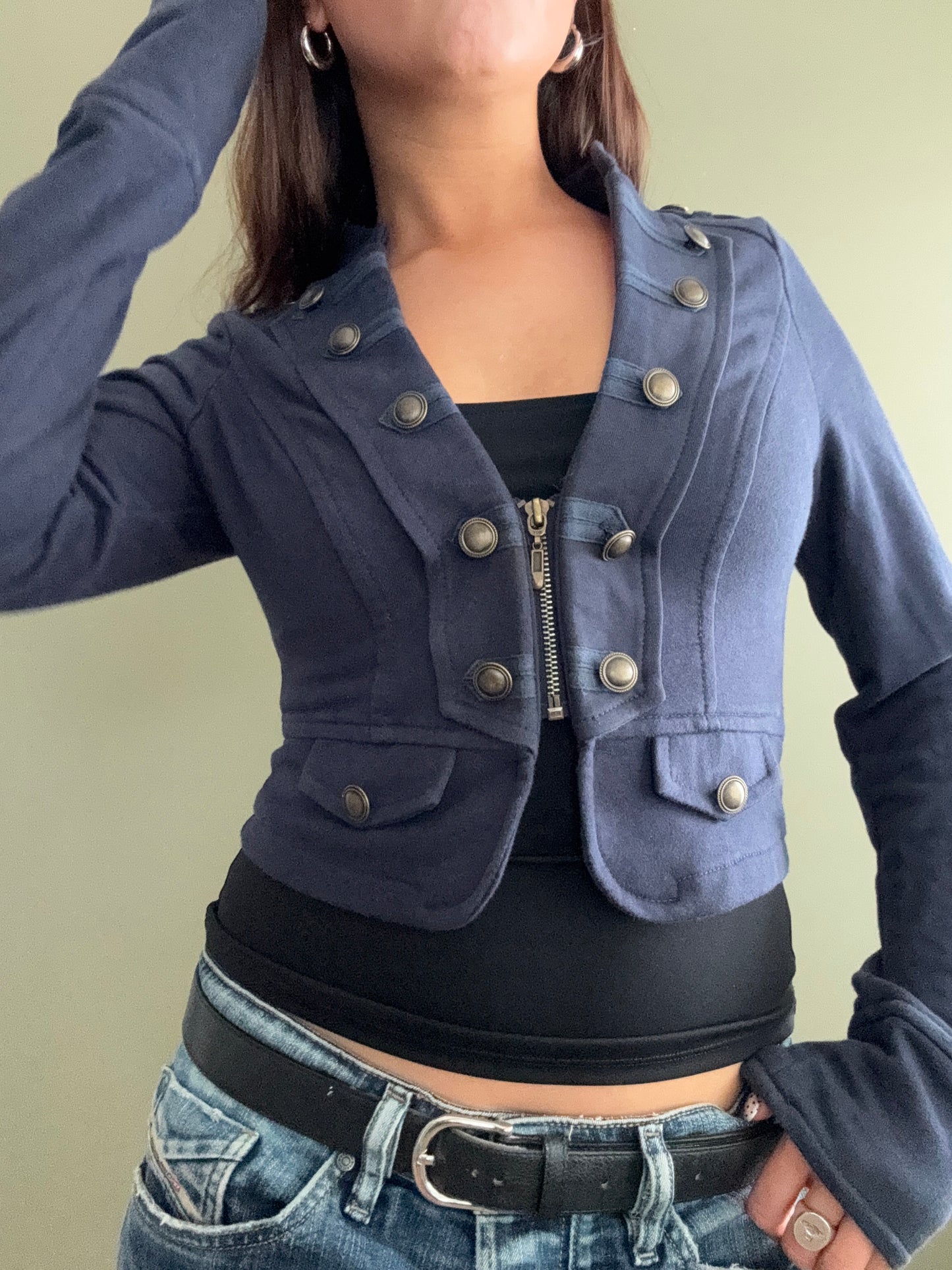 Jane Norman Military Zip Jumper (UK10)