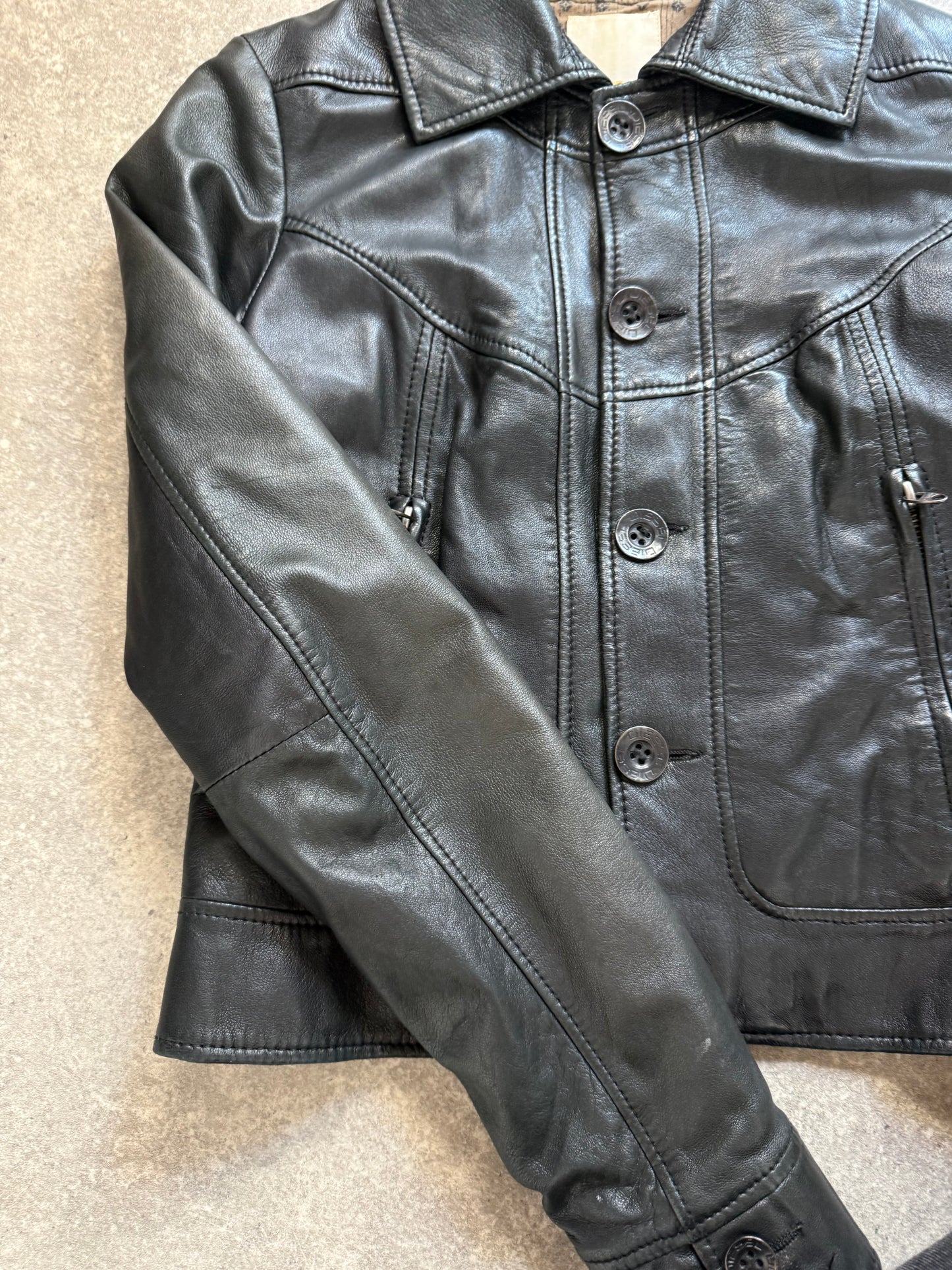 Diesel Leather Jacket (M)
