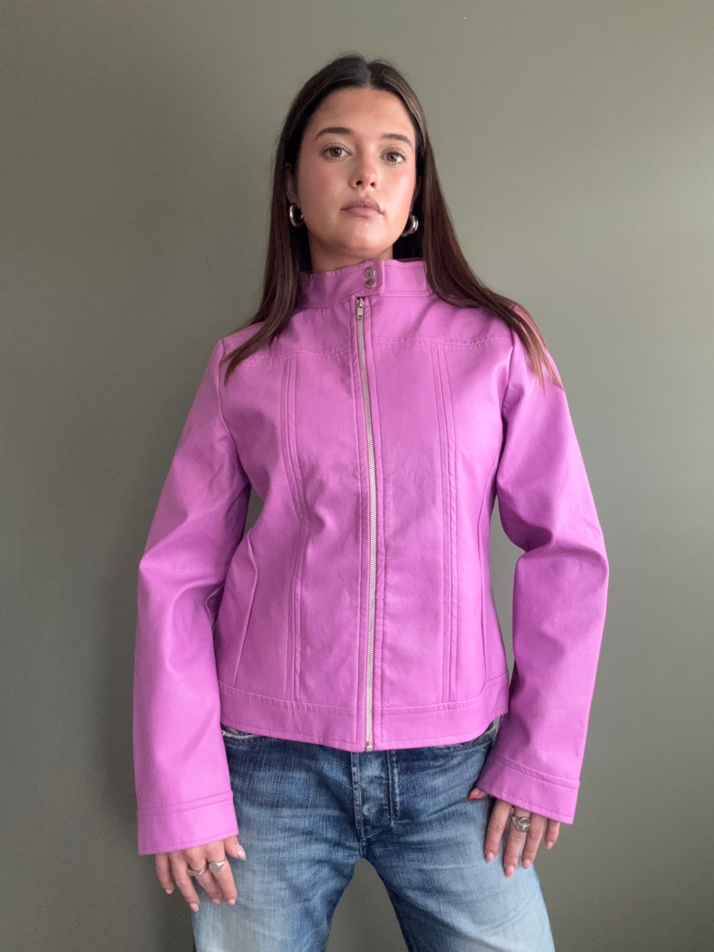 Faux Leather Jacket (UK14)