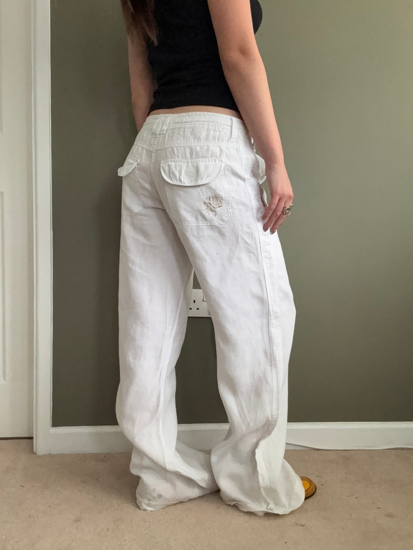 Y2K Linen Trousers (UK10)