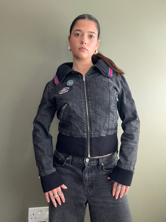 Pepe Jeans Denim Bomber Jacket (M)