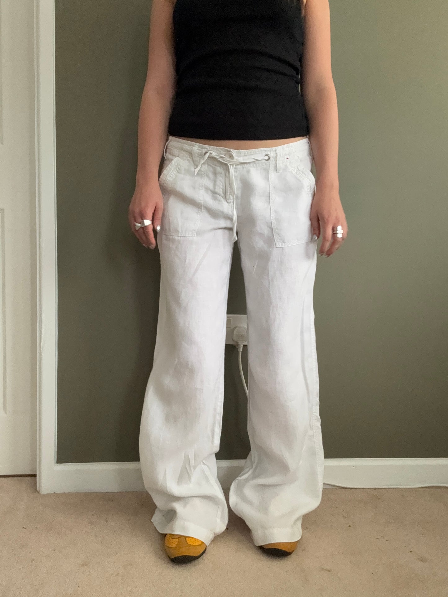 Y2K Linen Trousers (UK10)