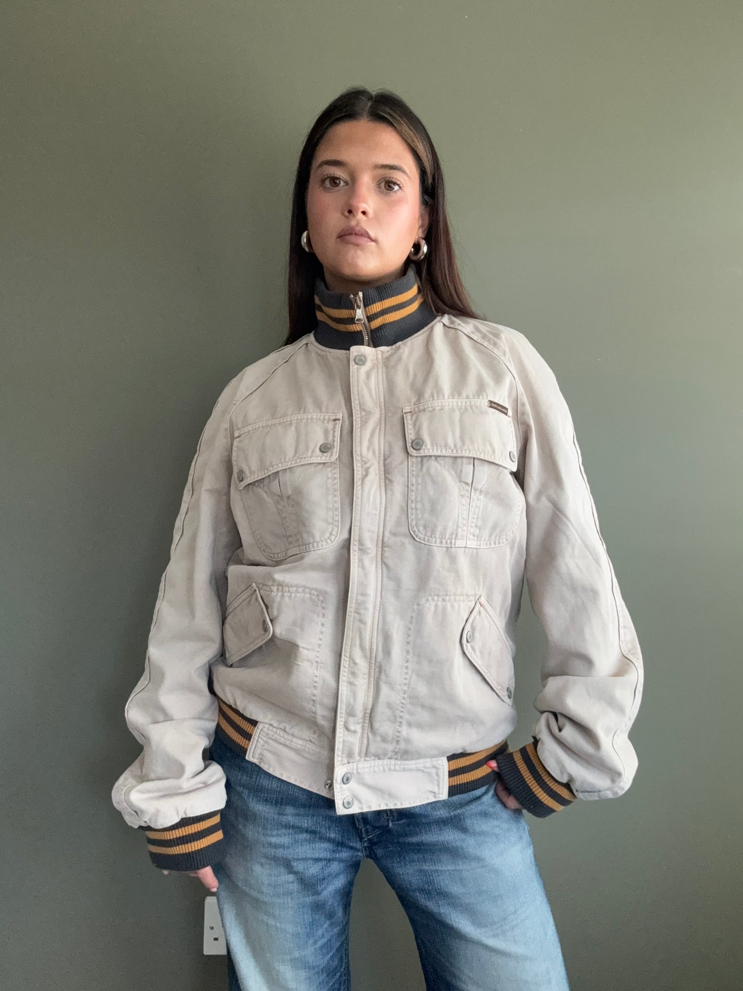 Dolce and Gabbana Cargo Bomber Jacket (L)
