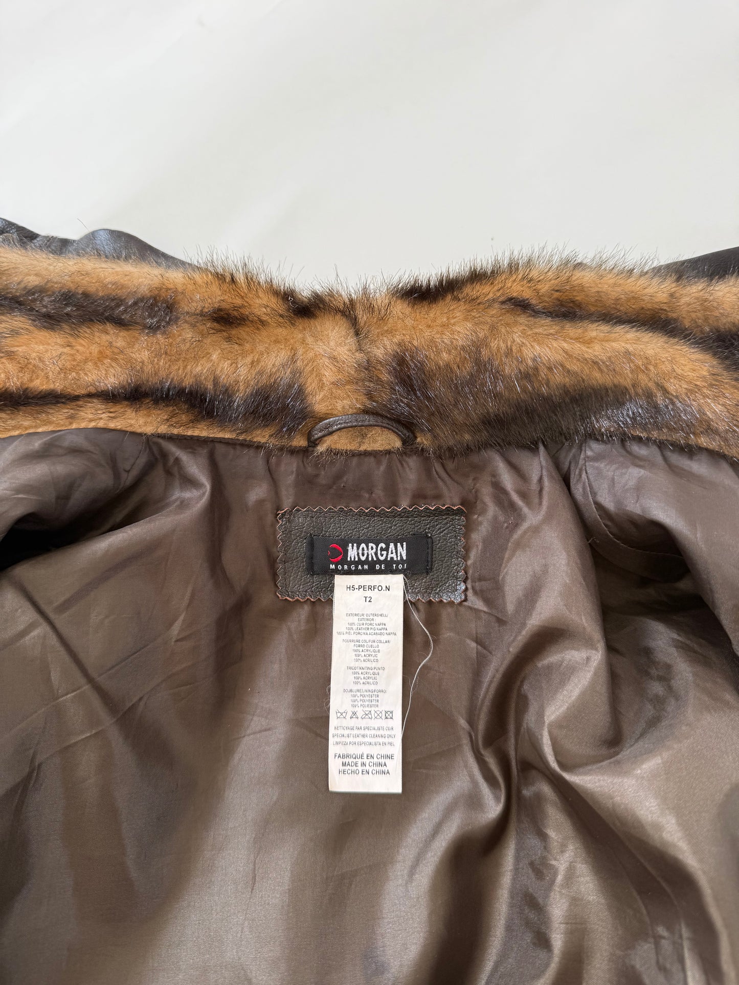 Morgan De Toi Asymmetric Leather Jacket (S)