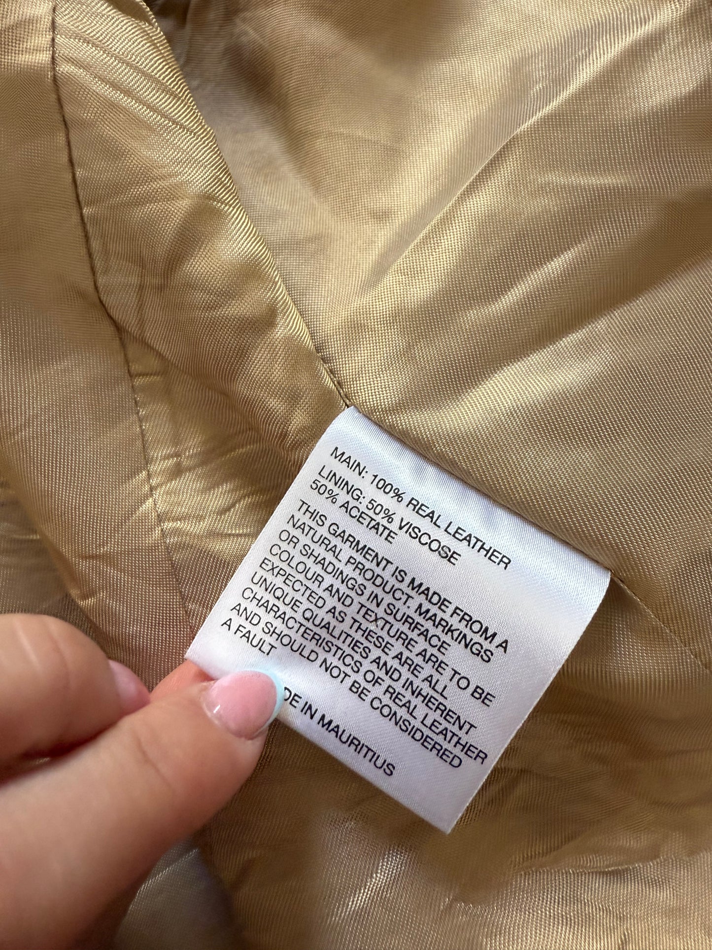Karen Millen Leather Jacket (UK10)