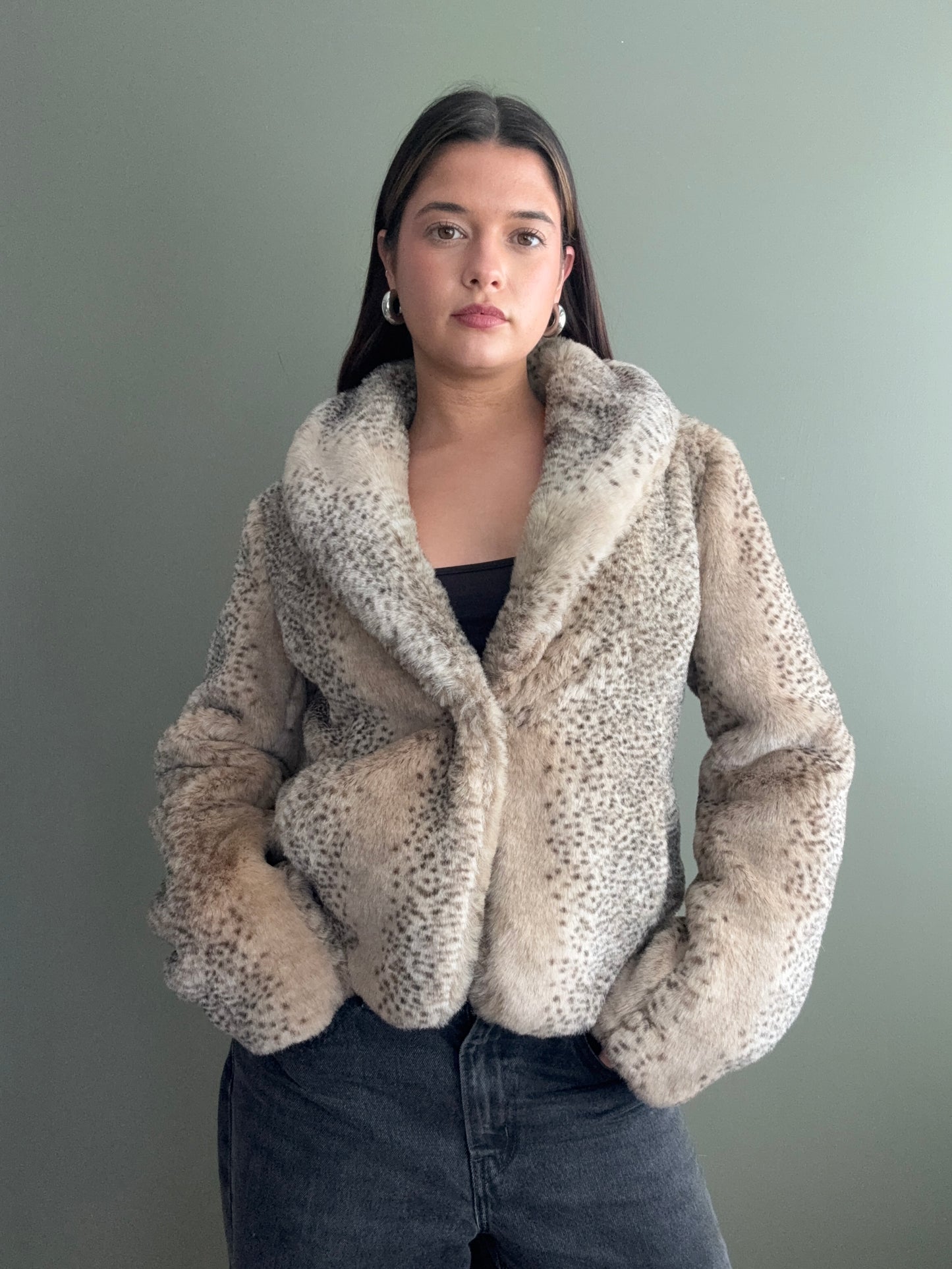 Faux Fur Jacket (S)