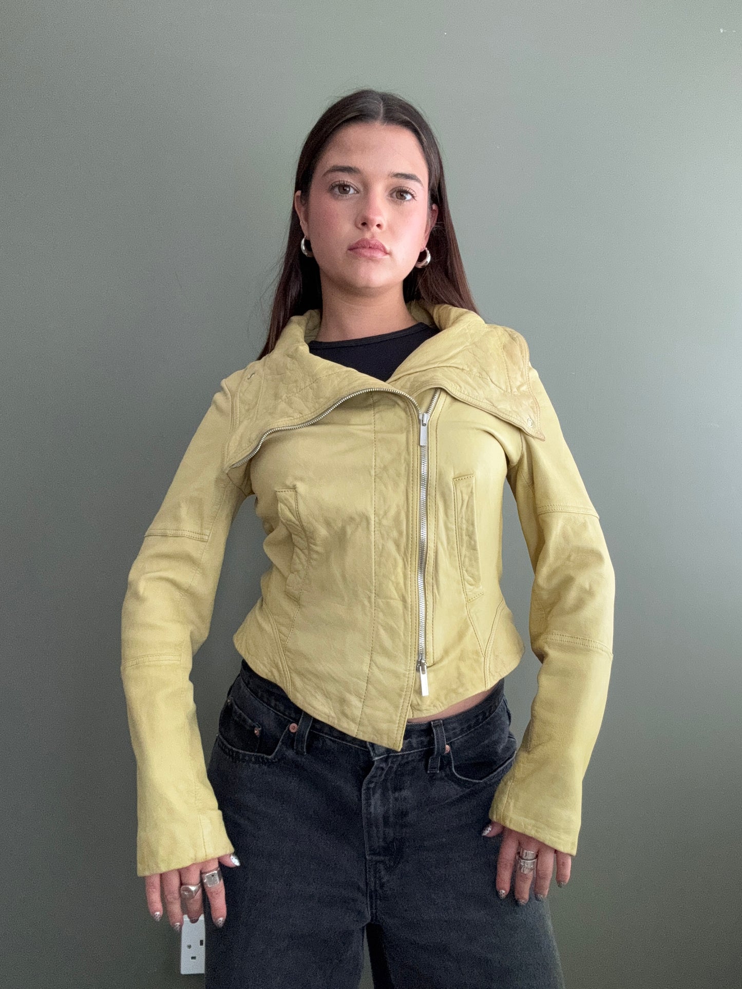 Karen Millen Leather Jacket (UK10)
