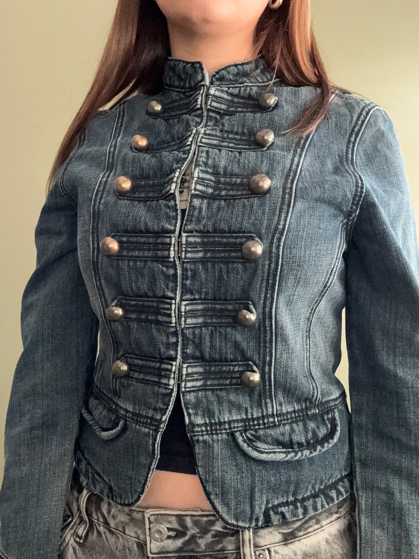 Denim Military Jacket (UK10)