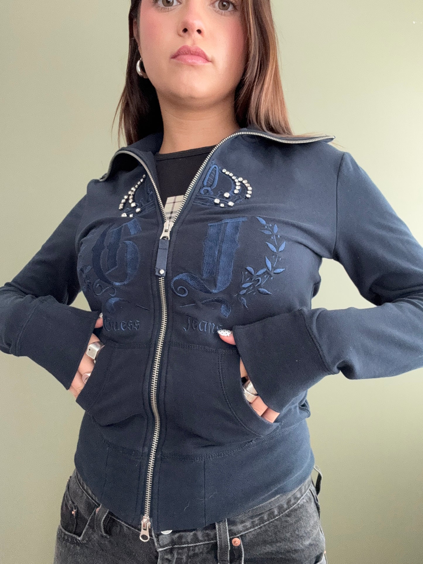 Guess Double Zip Jumper (S)