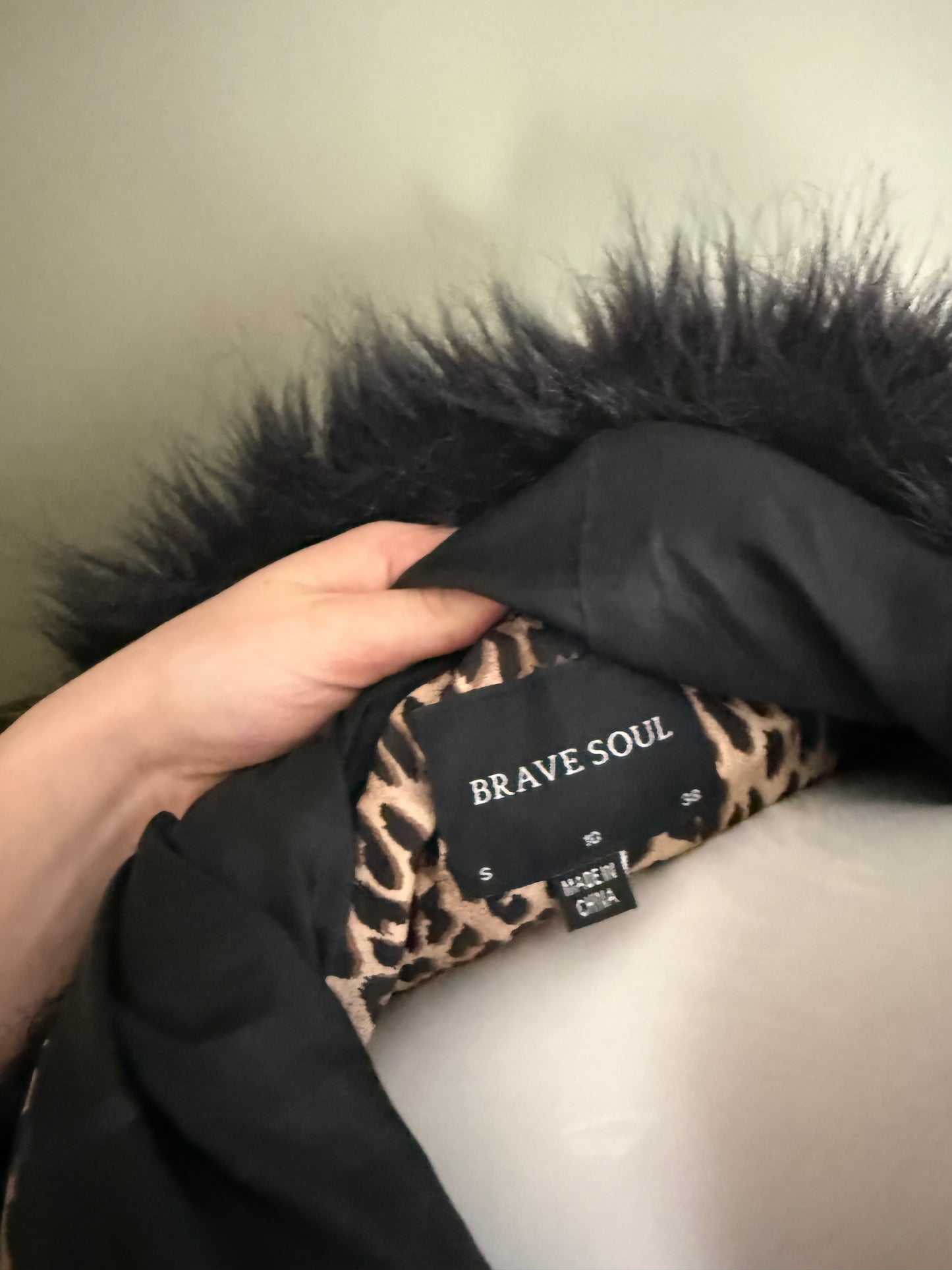 Leopard Puffer Jacket (S)