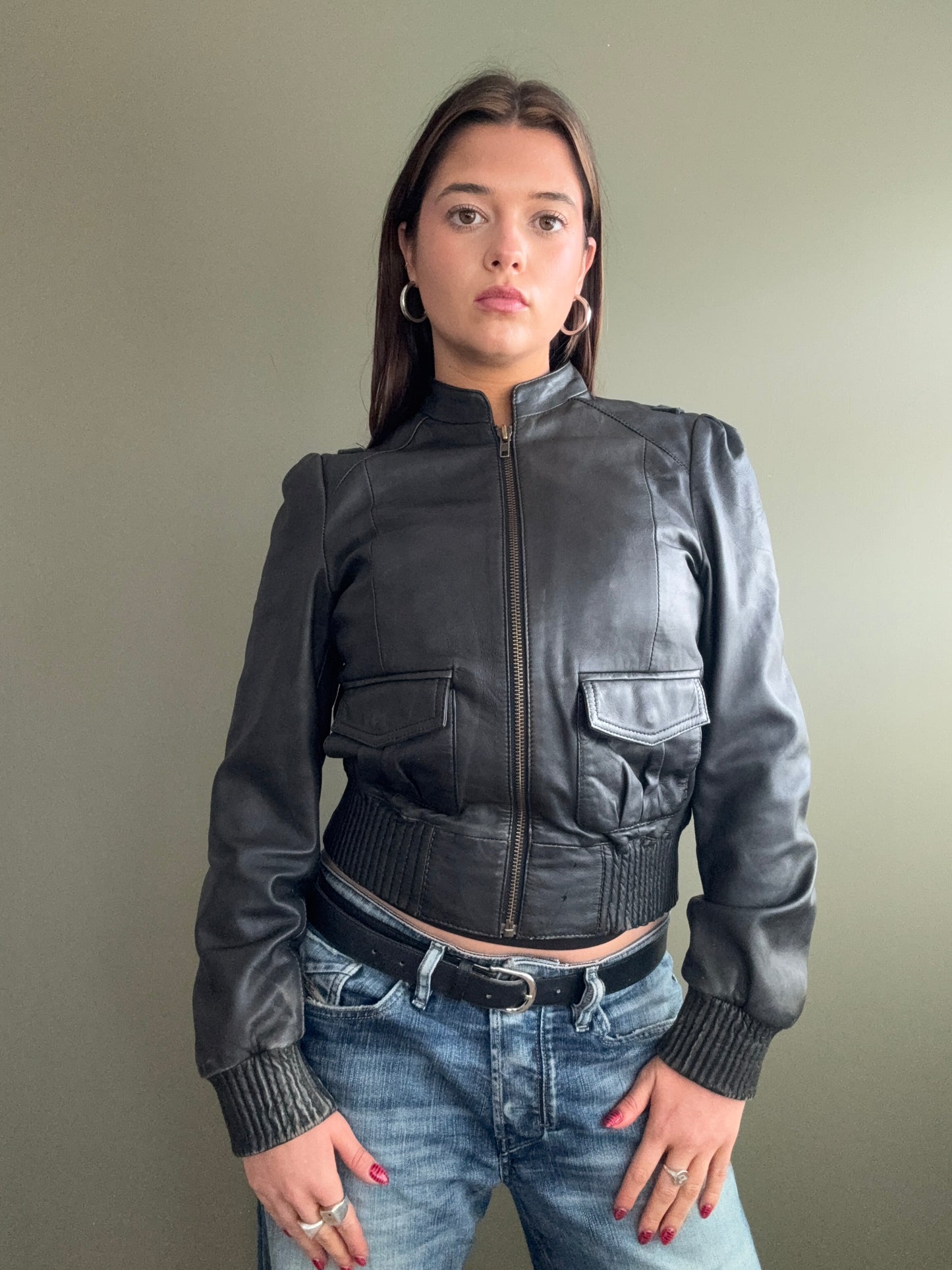 Vintage Leather Jacket (UK10)