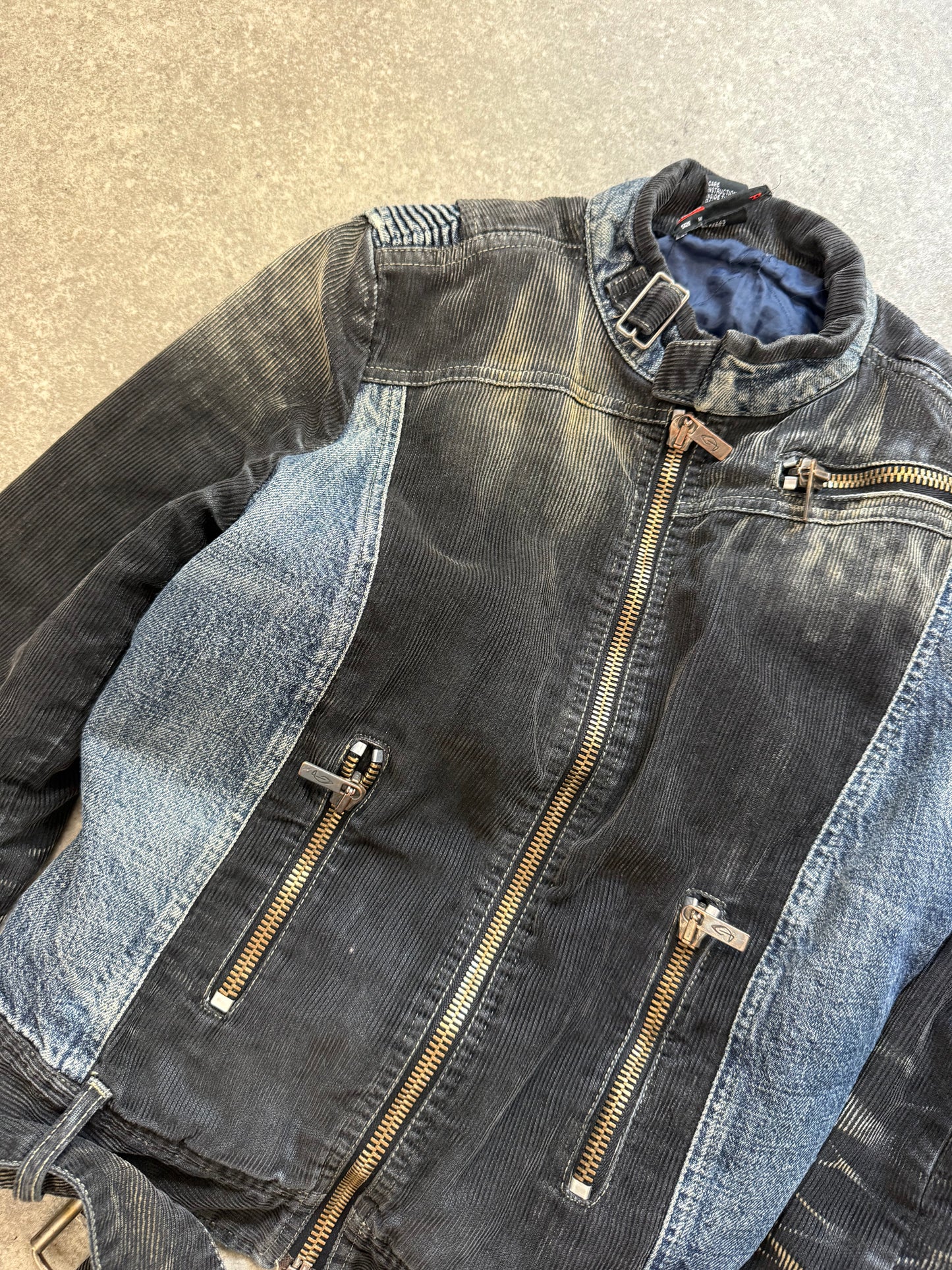 Diesel Denim/Cord Biker Jacket (M)