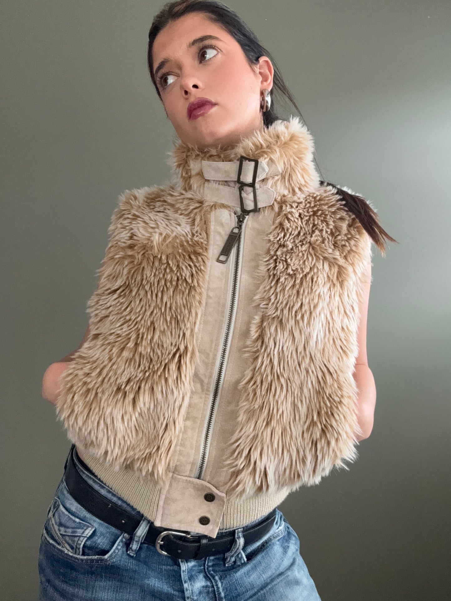 Faux Fur Gilet (UK14)