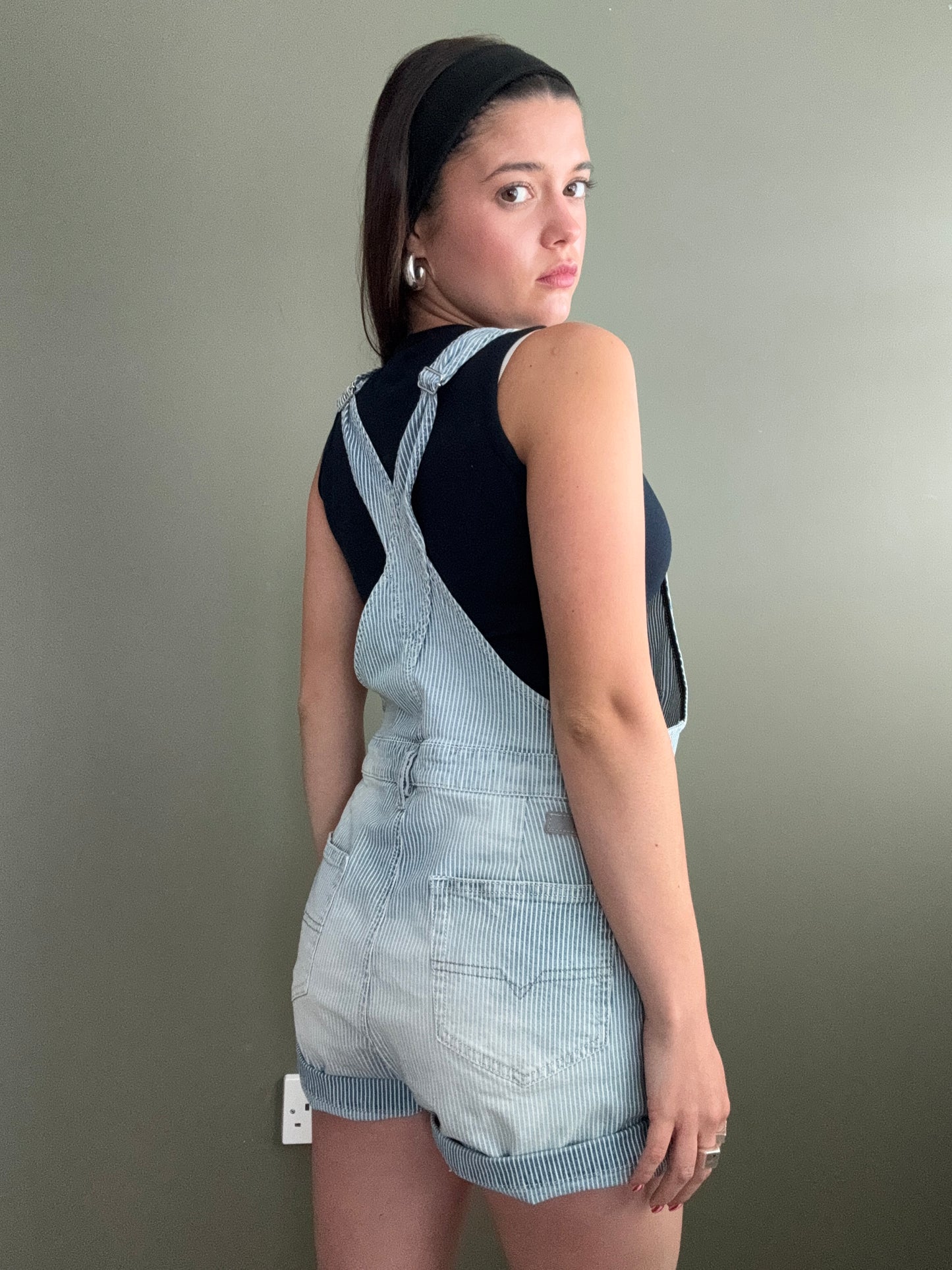 Diesel Pinstripe Dungarees (M)