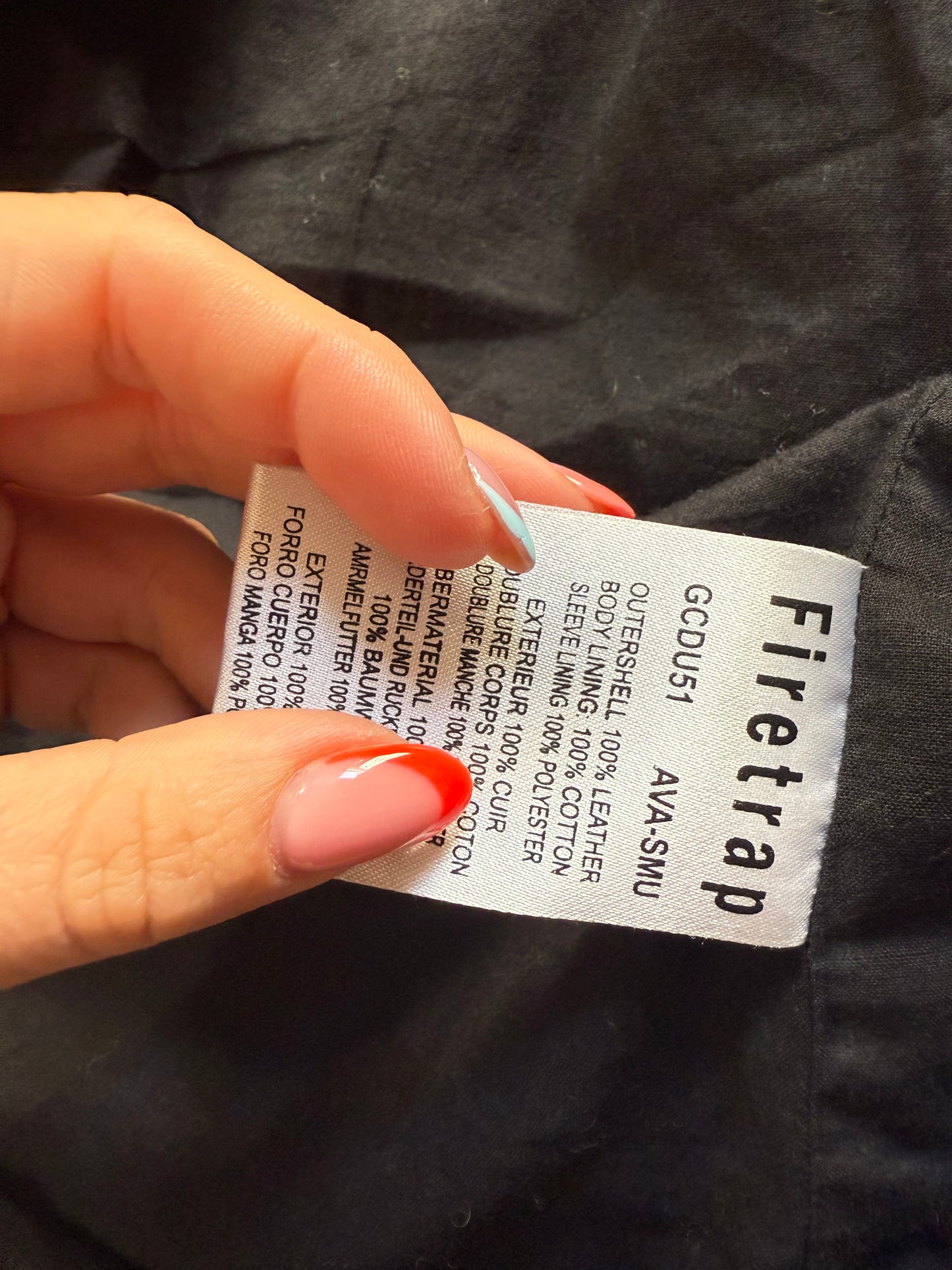 Firetrap Leather Jacket (S)