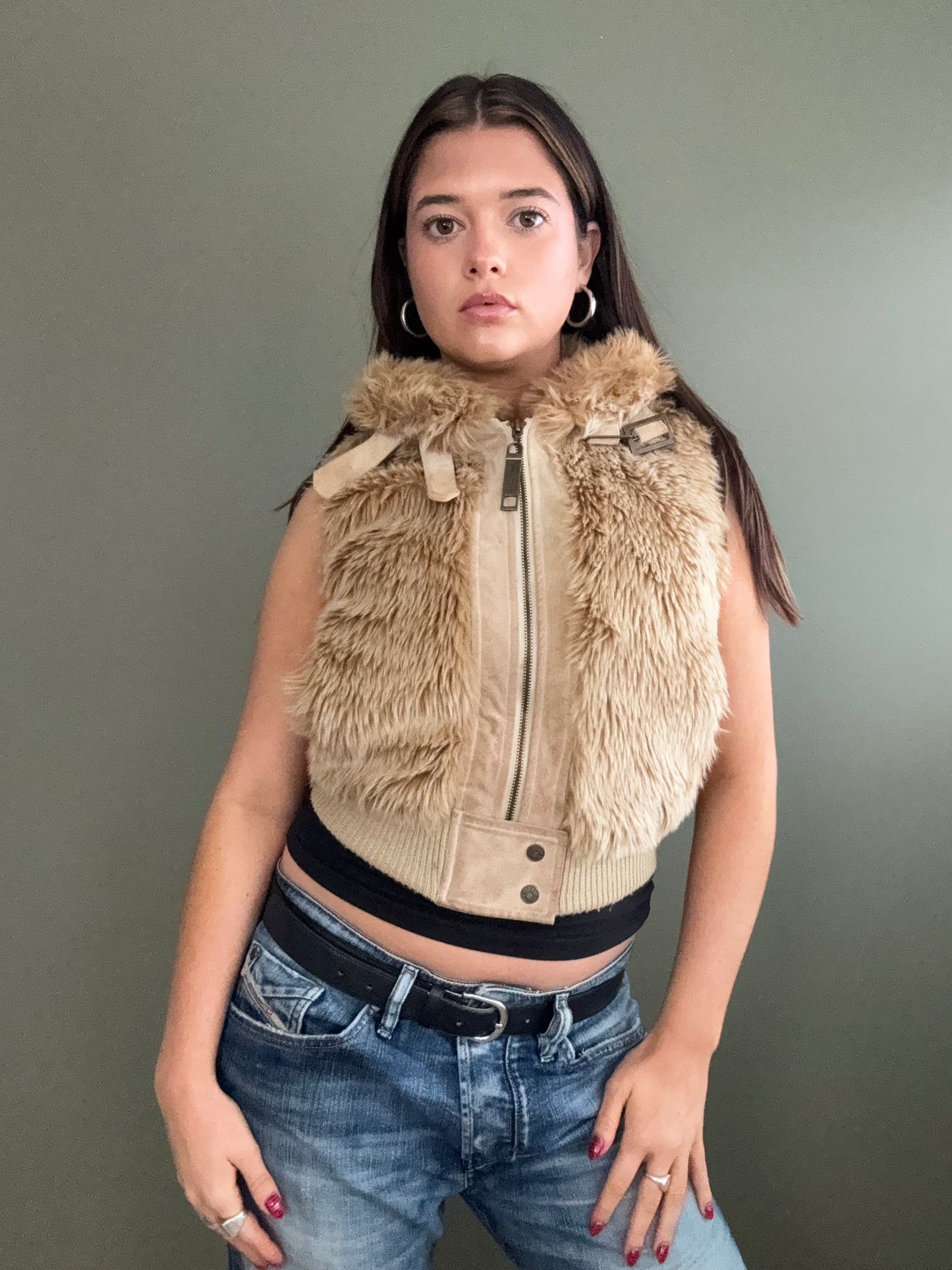 Faux Fur Gilet (UK6)