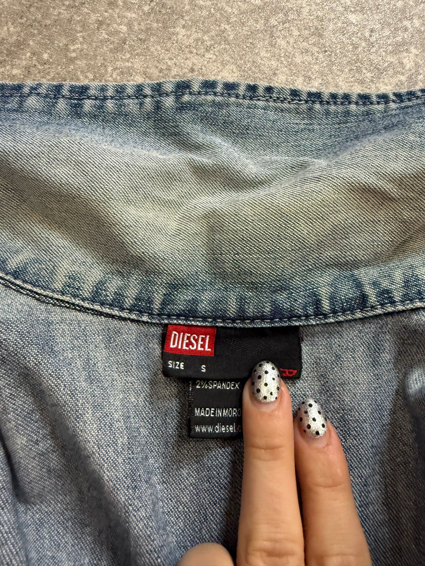 Diesel Fitted Denim Jacket (S)