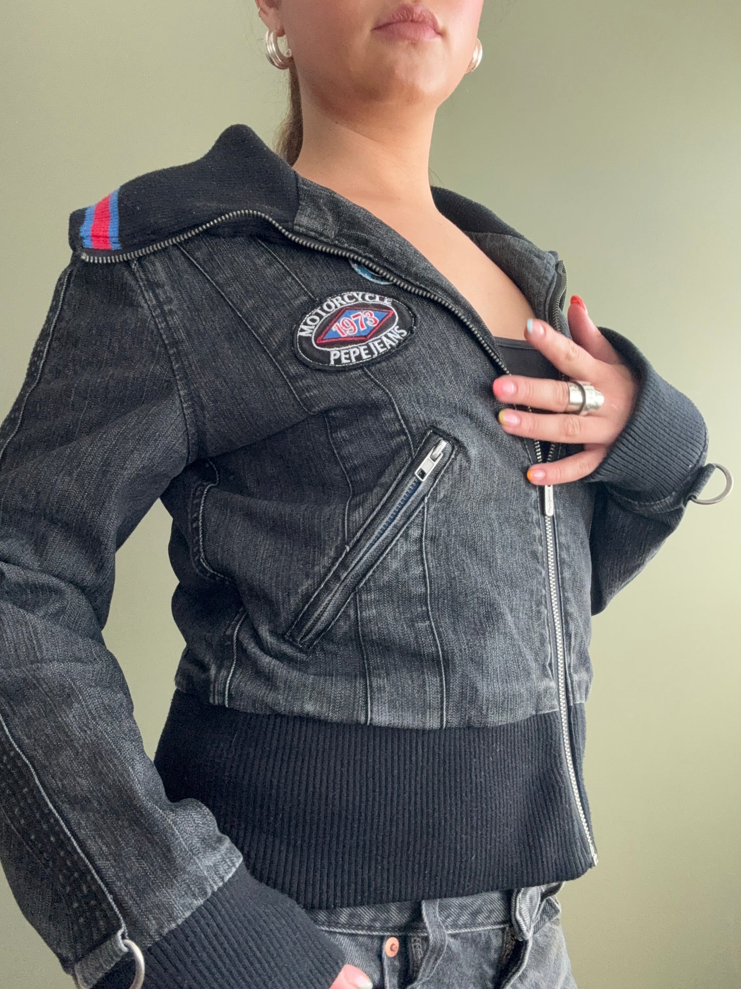 Pepe Jeans Denim Bomber Jacket (M)