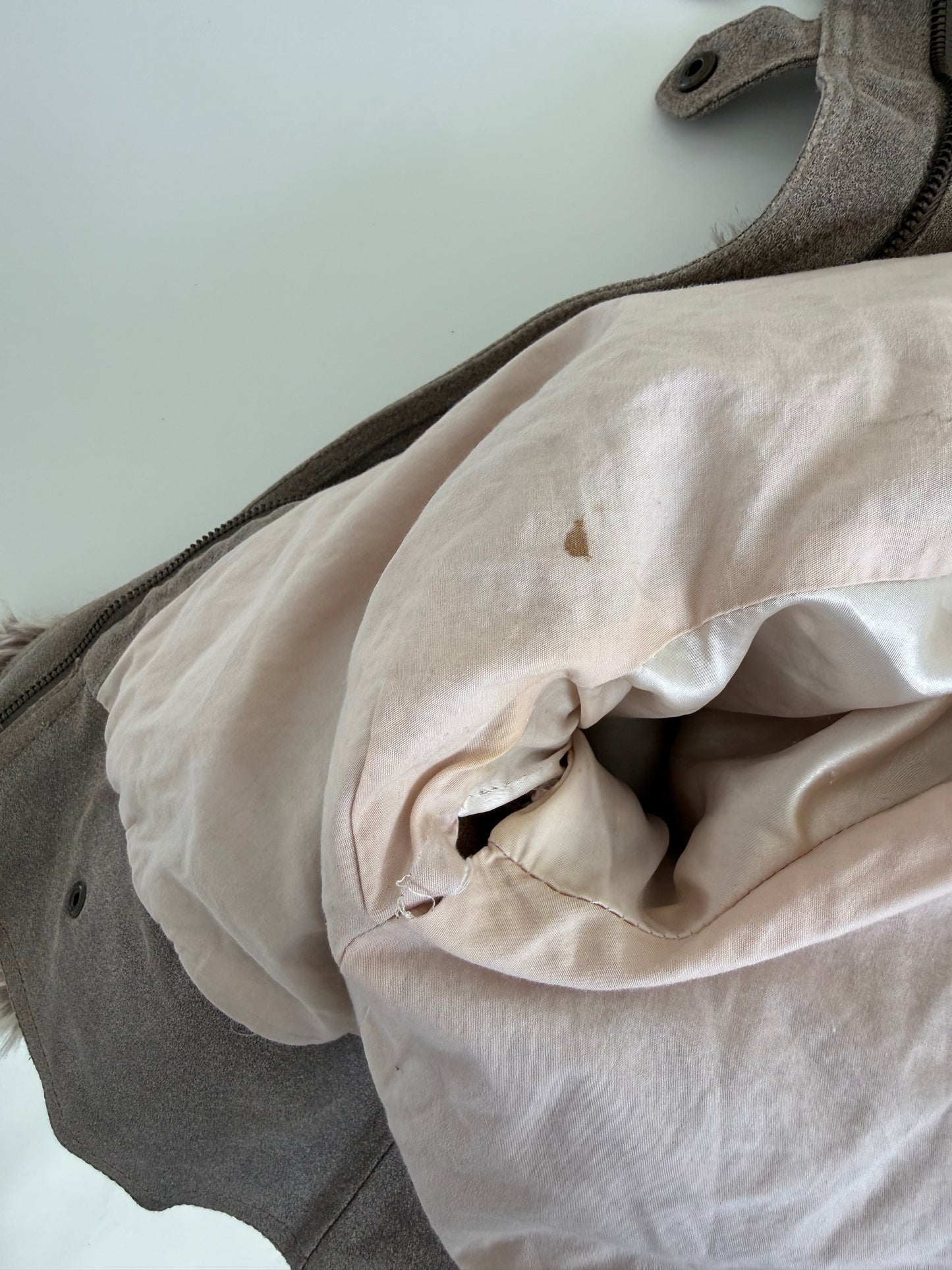Faux Fur Bomber Jacket (UK10)