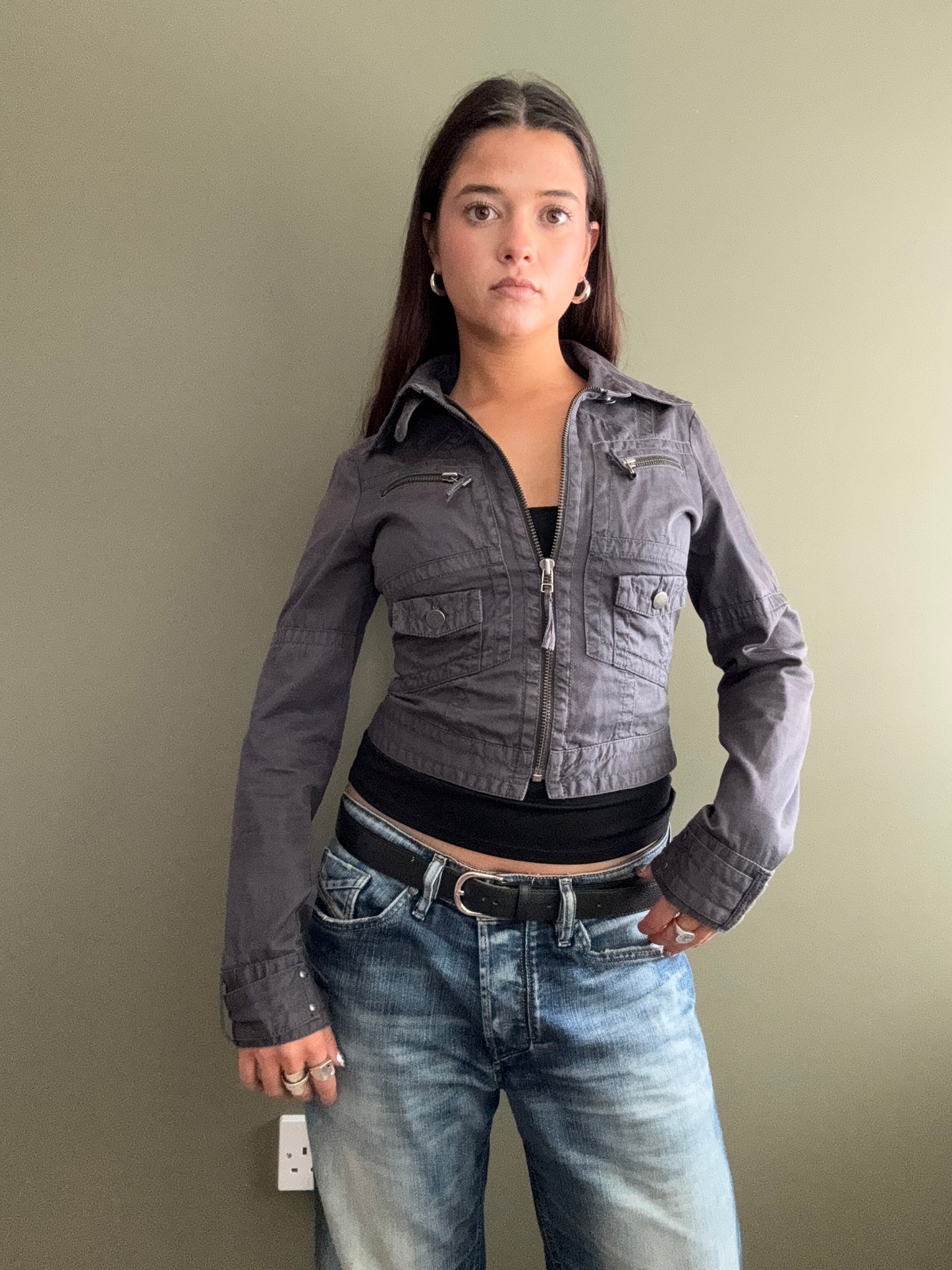 Y2K Cargo Jacket (UK8)