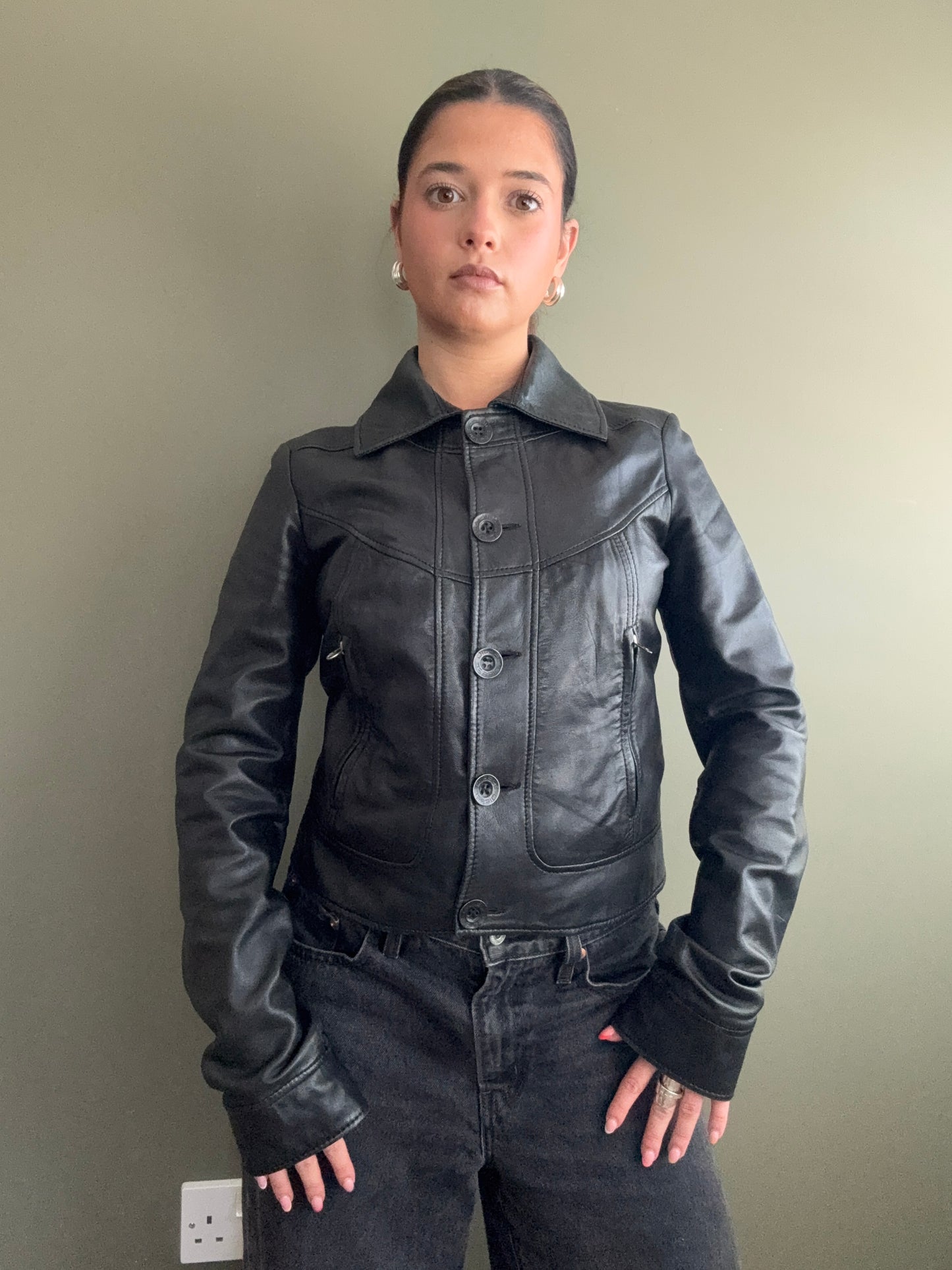 Diesel Leather Jacket (M)