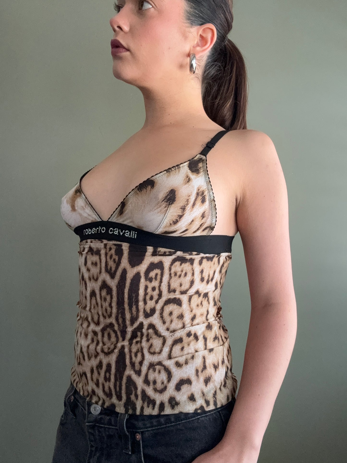 Roberto Cavalli Leopard Cami (S)