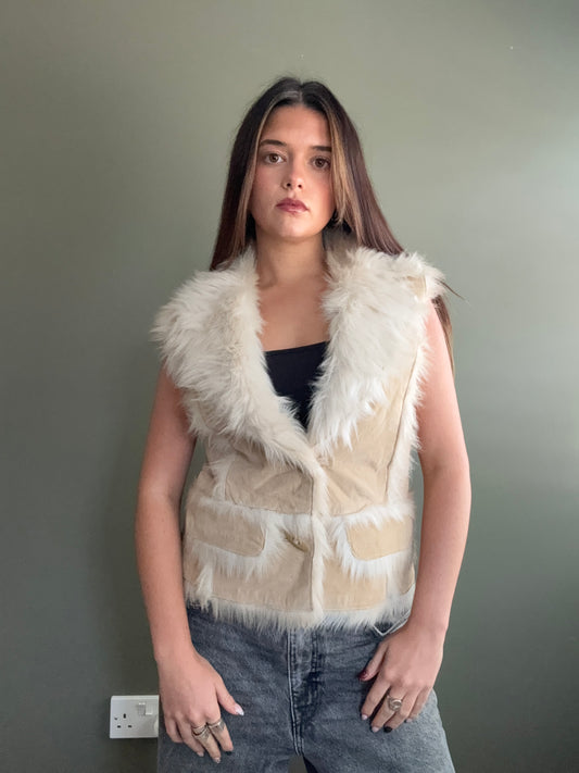 Morgan De Toi Faux Fur Gilet (M)