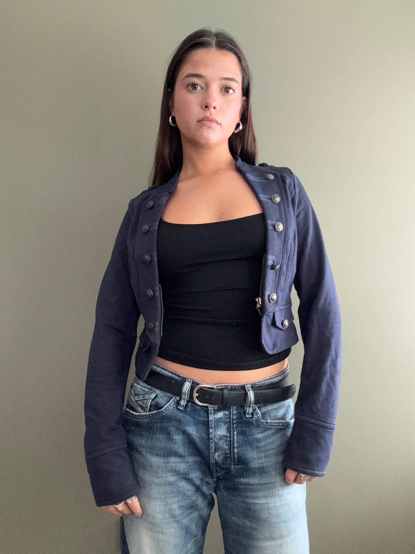 Jane Norman Military Zip Jumper (UK10)