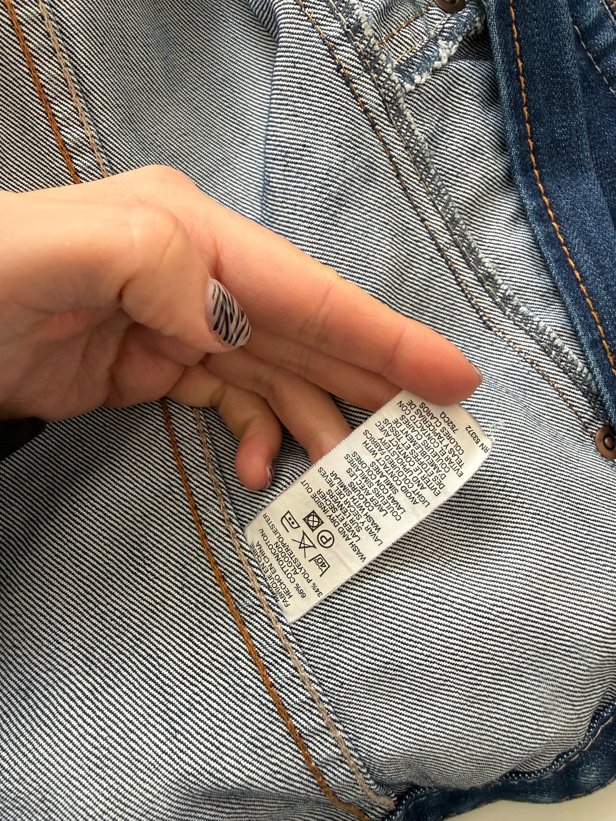 French Connection Denim Cargo Jacket (UK6)