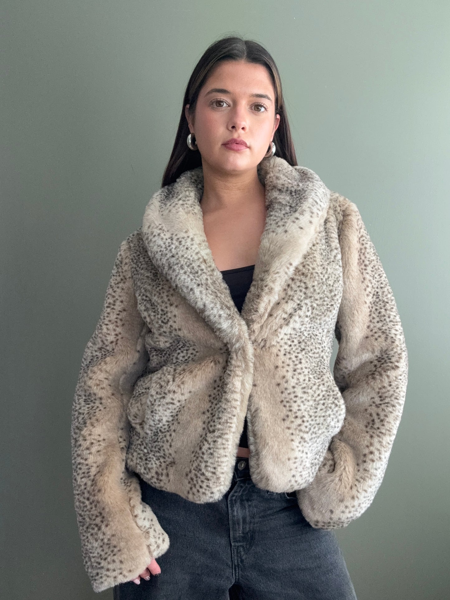 Faux Fur Jacket (S)