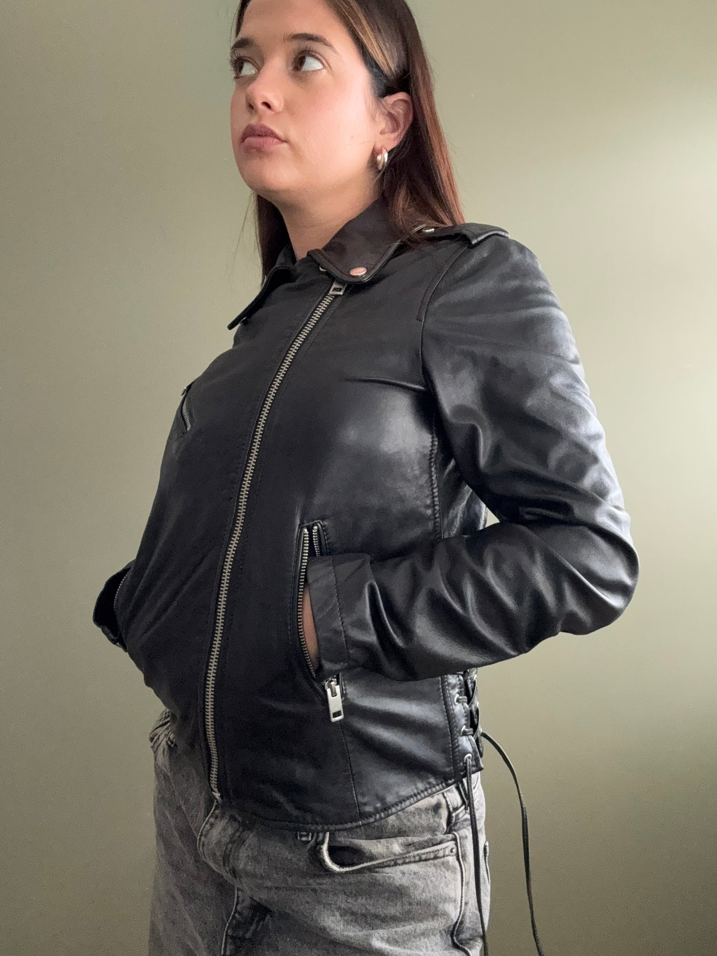 Diesel Leather Jacket (XS)