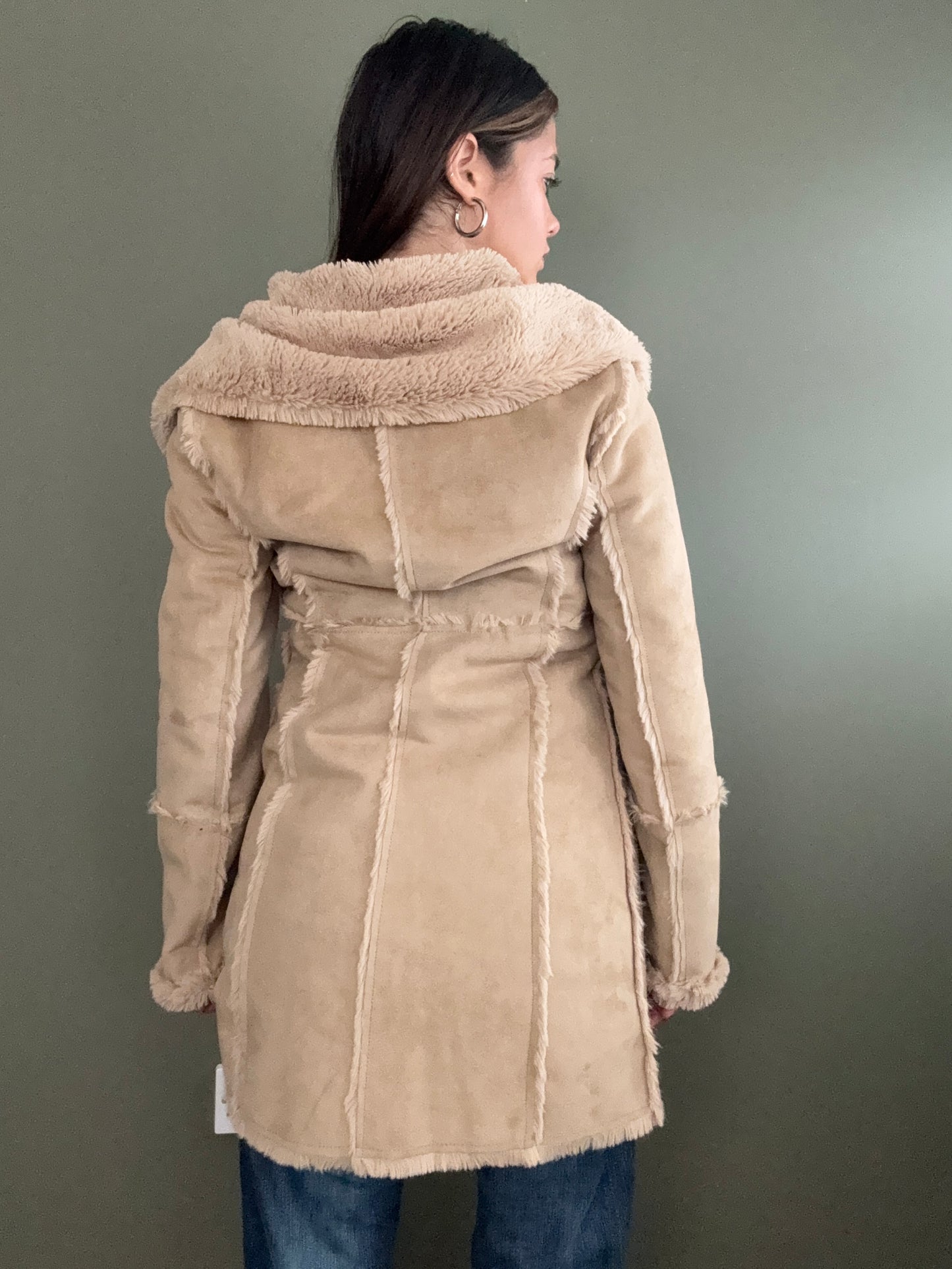 DKNY Faux Fur Jacket (S)