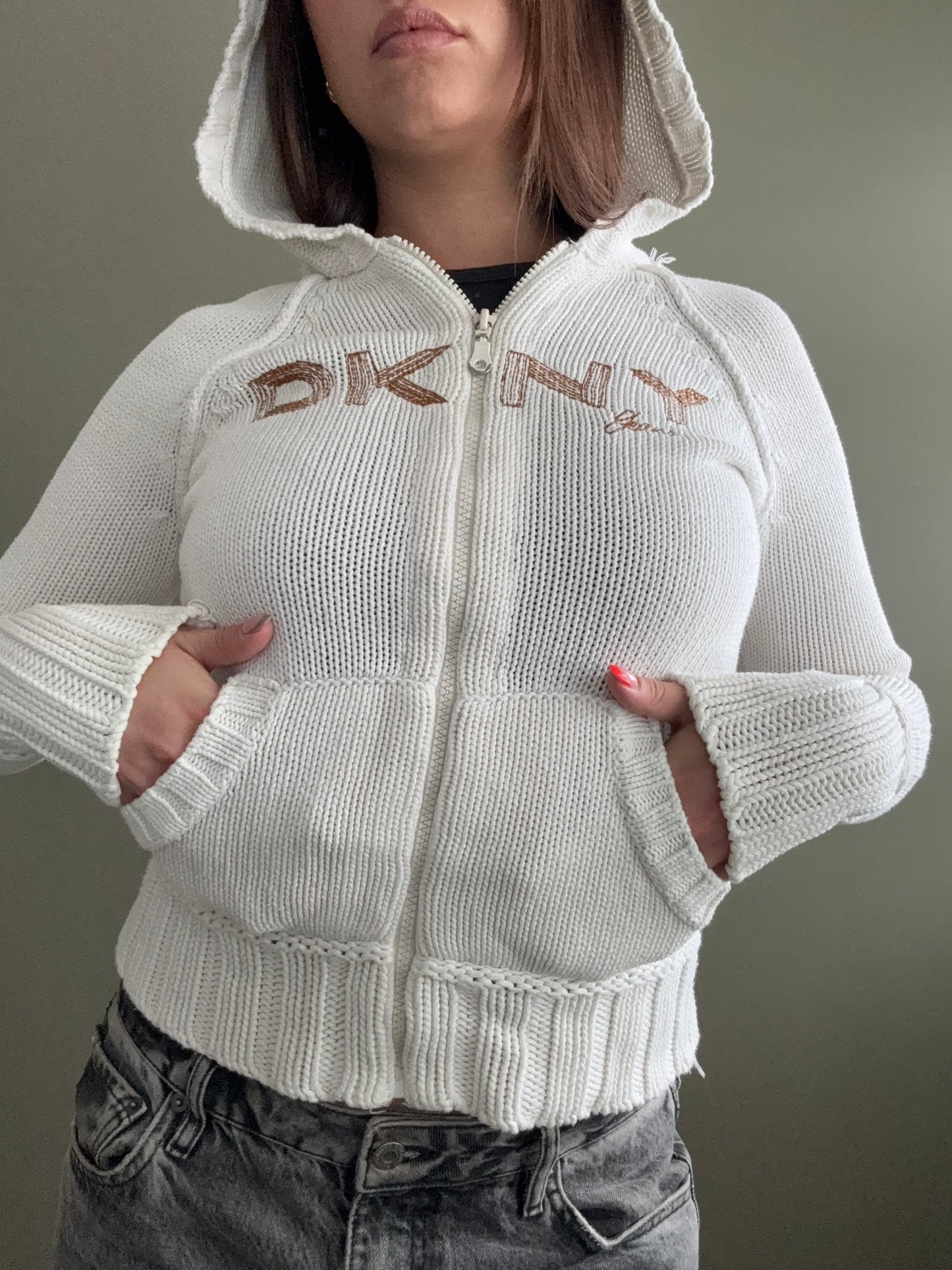 DKNY Knit Zip Jumper (S)