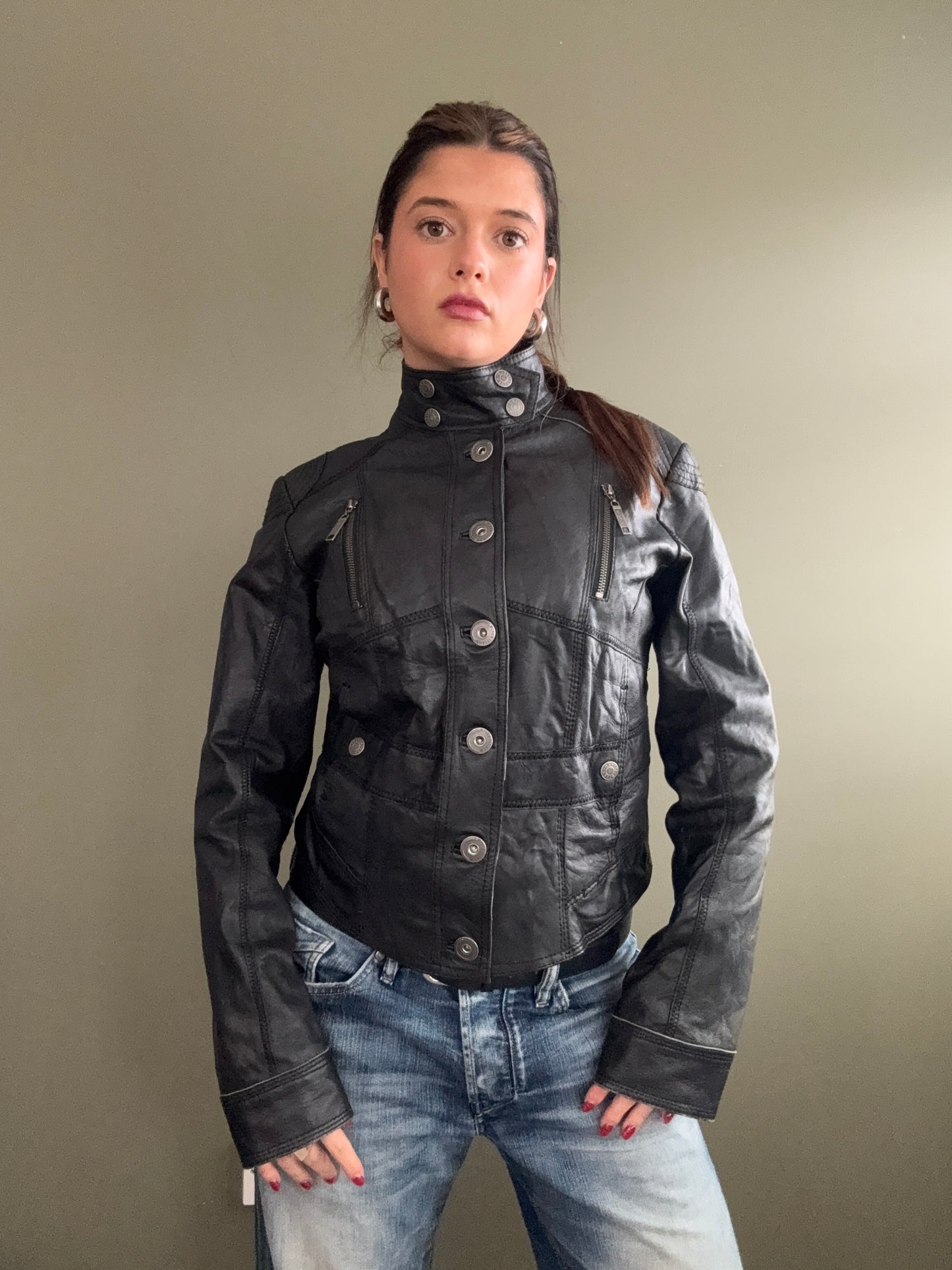 Leather Corset Jacket (UK14)