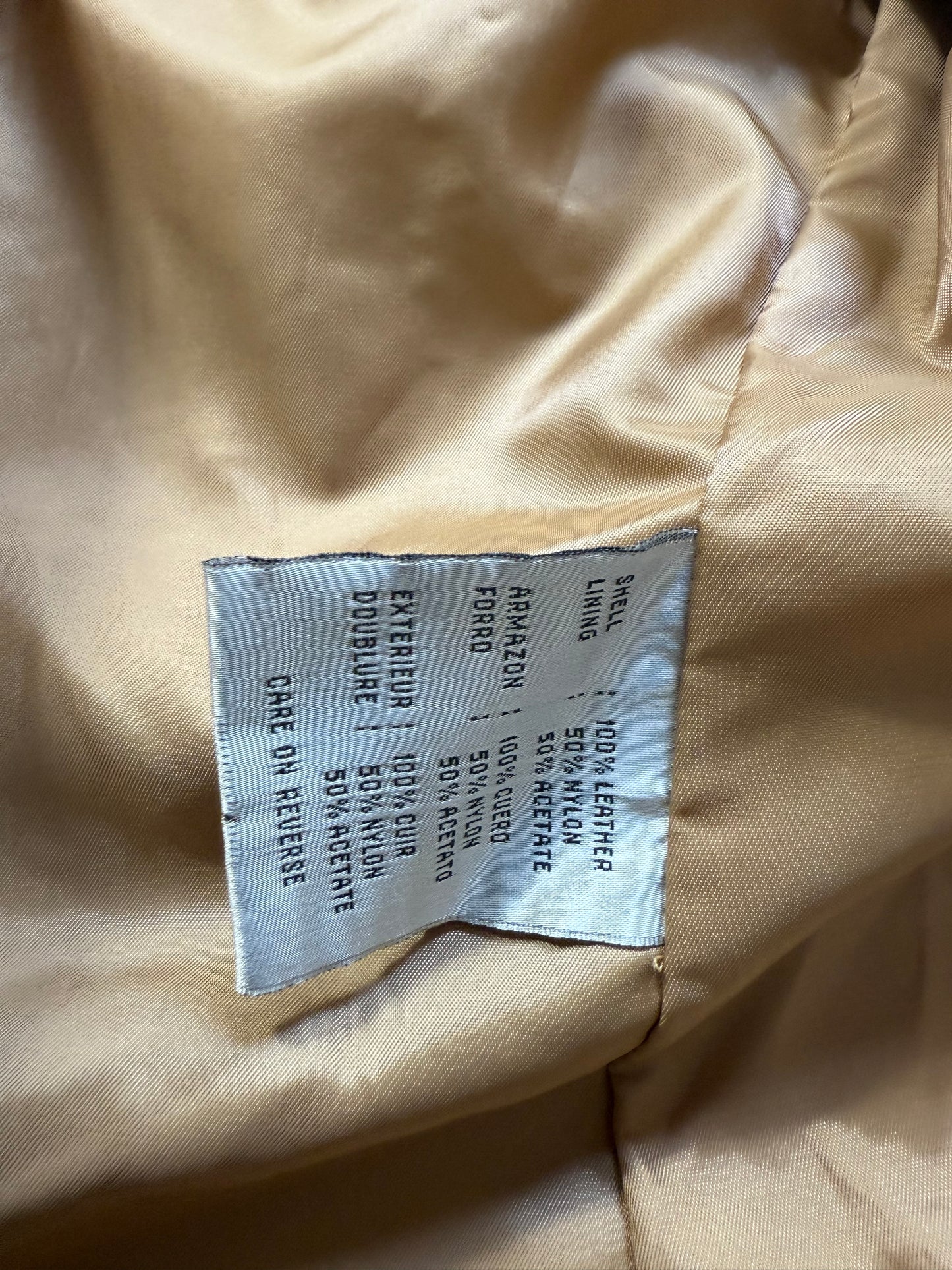 Leather Cargo Jacket (XS)