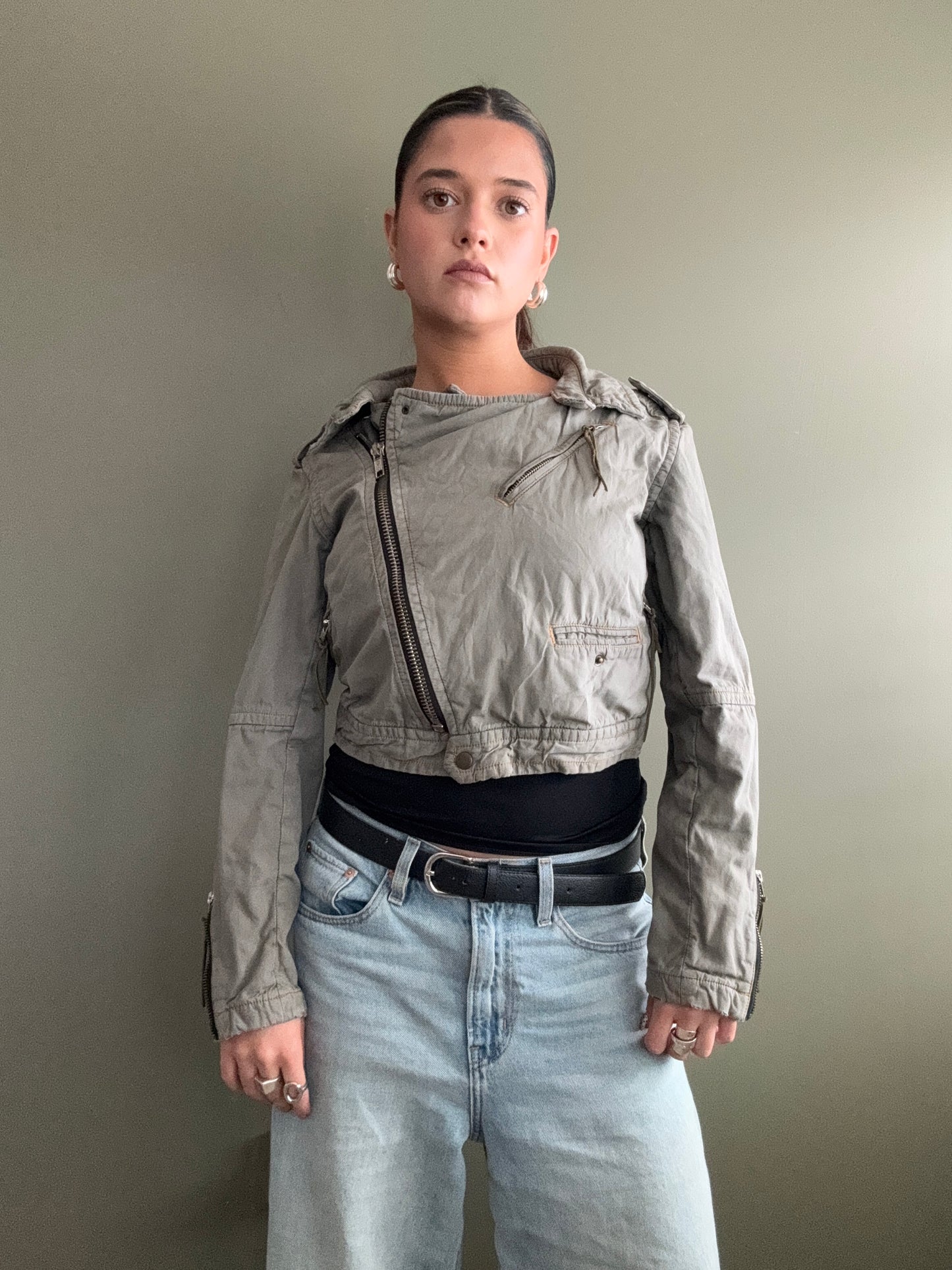 Cropped Cargo Jacket (UK10)