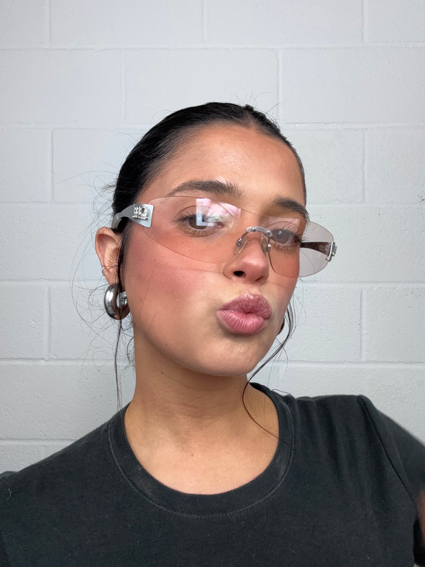 Y2K Pink Tint Sunglasses