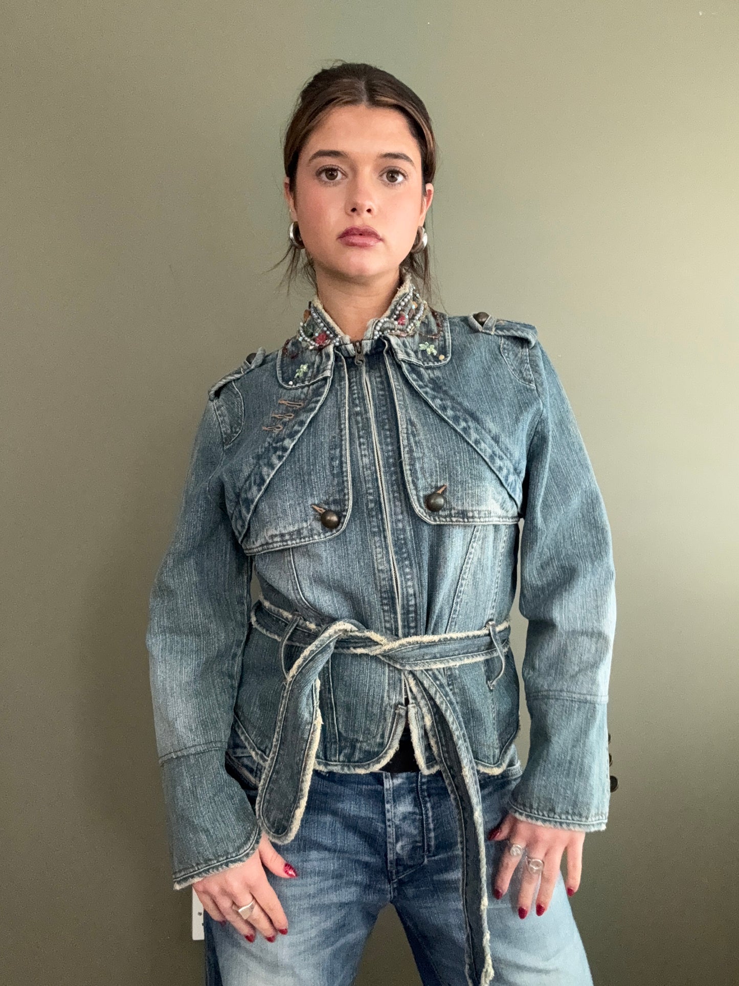 Y2K Denim Jacket (S)