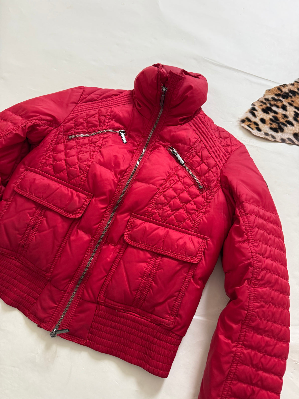 Vintage Armani Red Puffer Jacket (S)