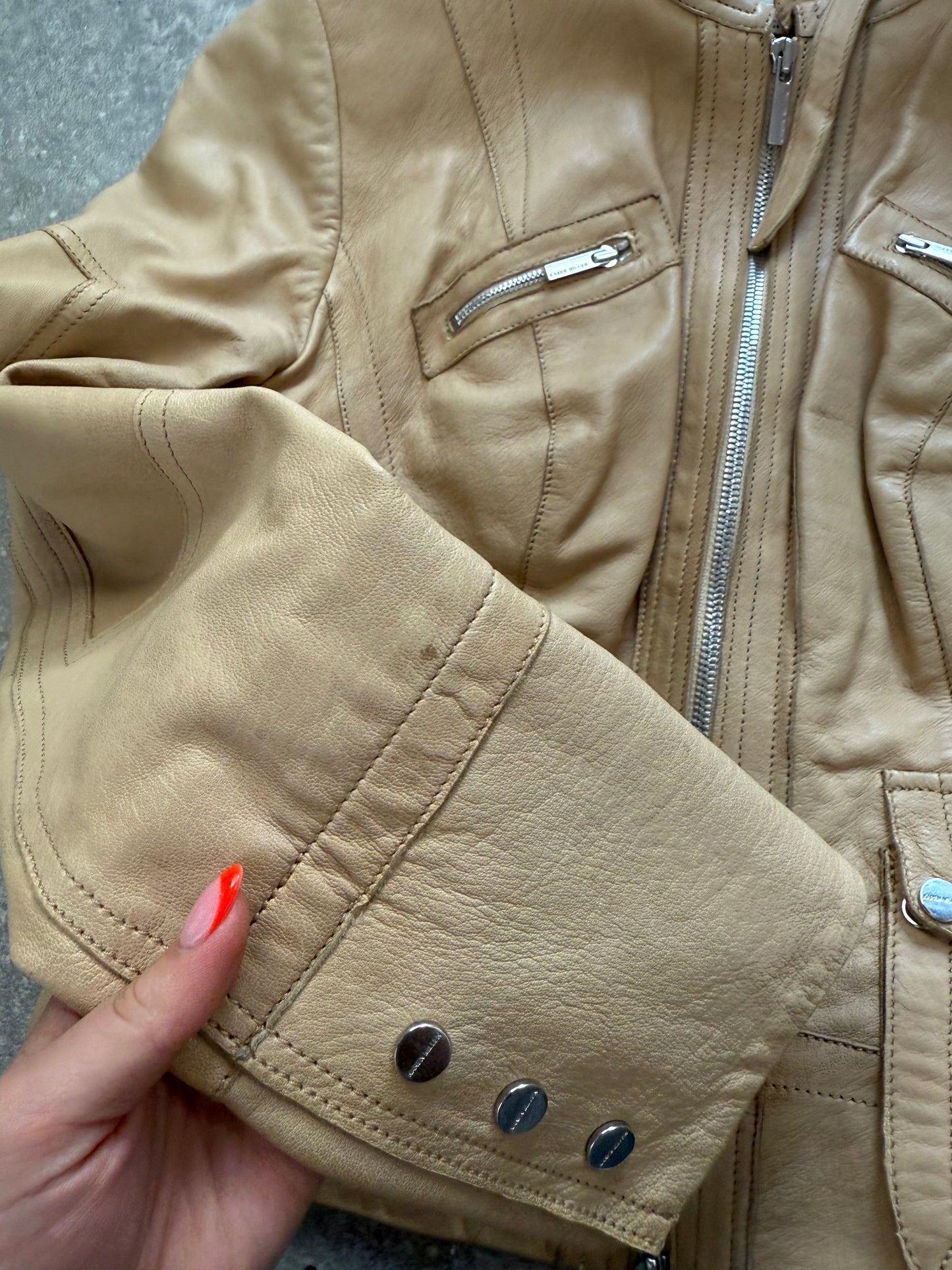 Karen Millen Leather Jacket (UK10)