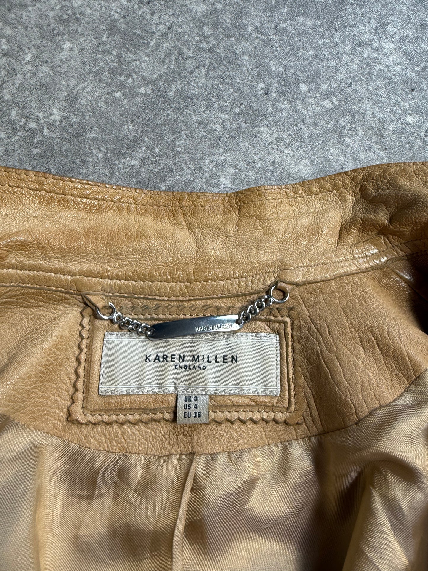 Karen Millen Leather Jacket (UK8)