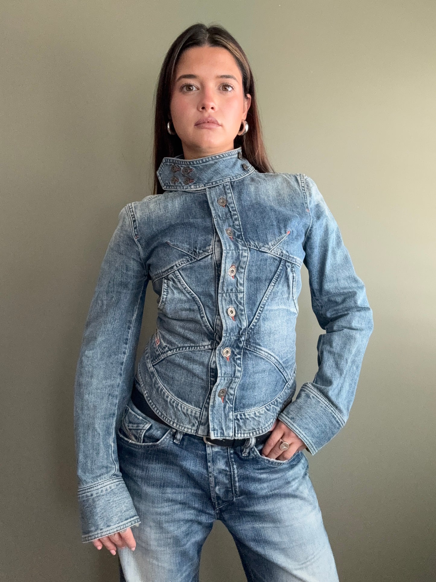 Diesel Denim Corset Jacket (L)