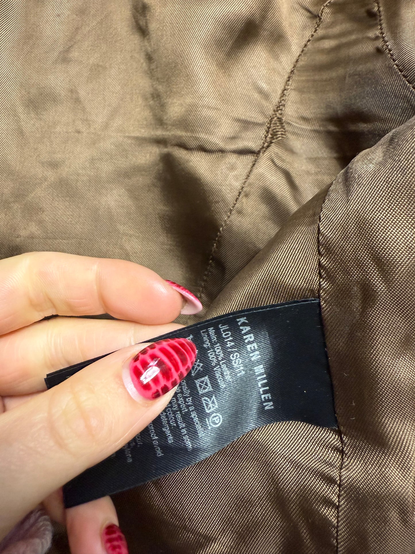 Karen Millen Leather Jacket (UK10)