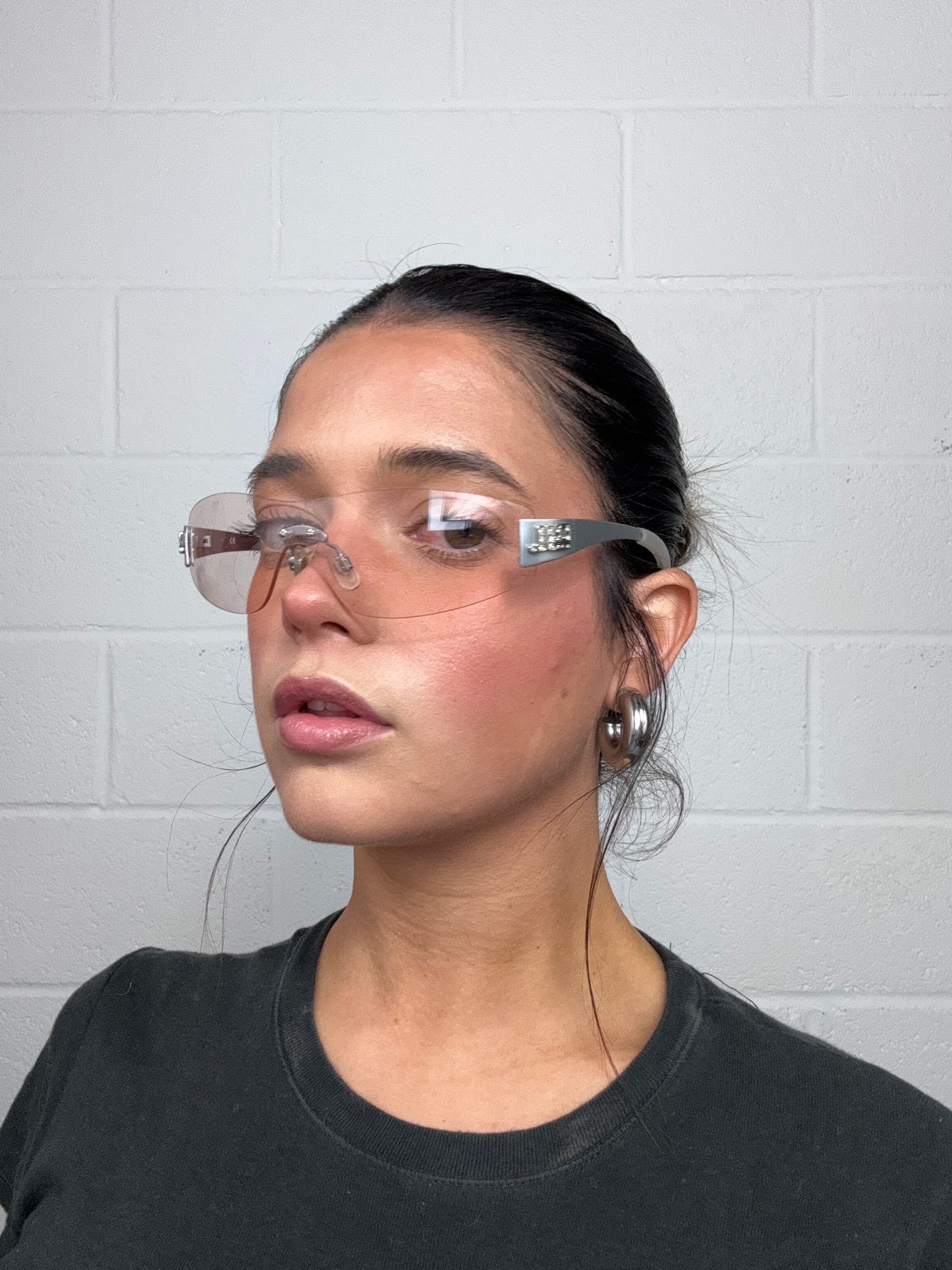 Y2K Pink Tint Sunglasses