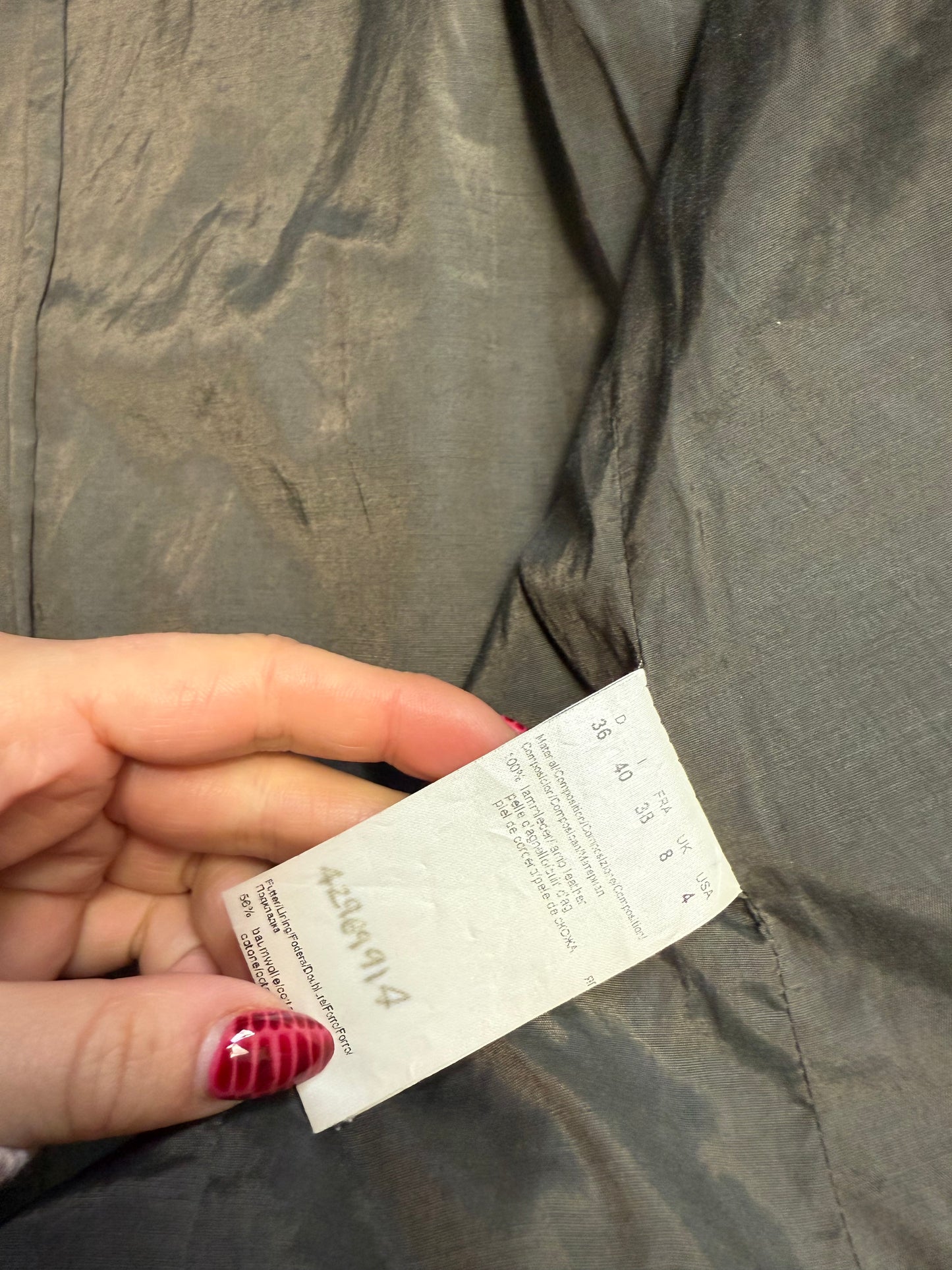 Hugo Boss Leather Jacket (UK8)